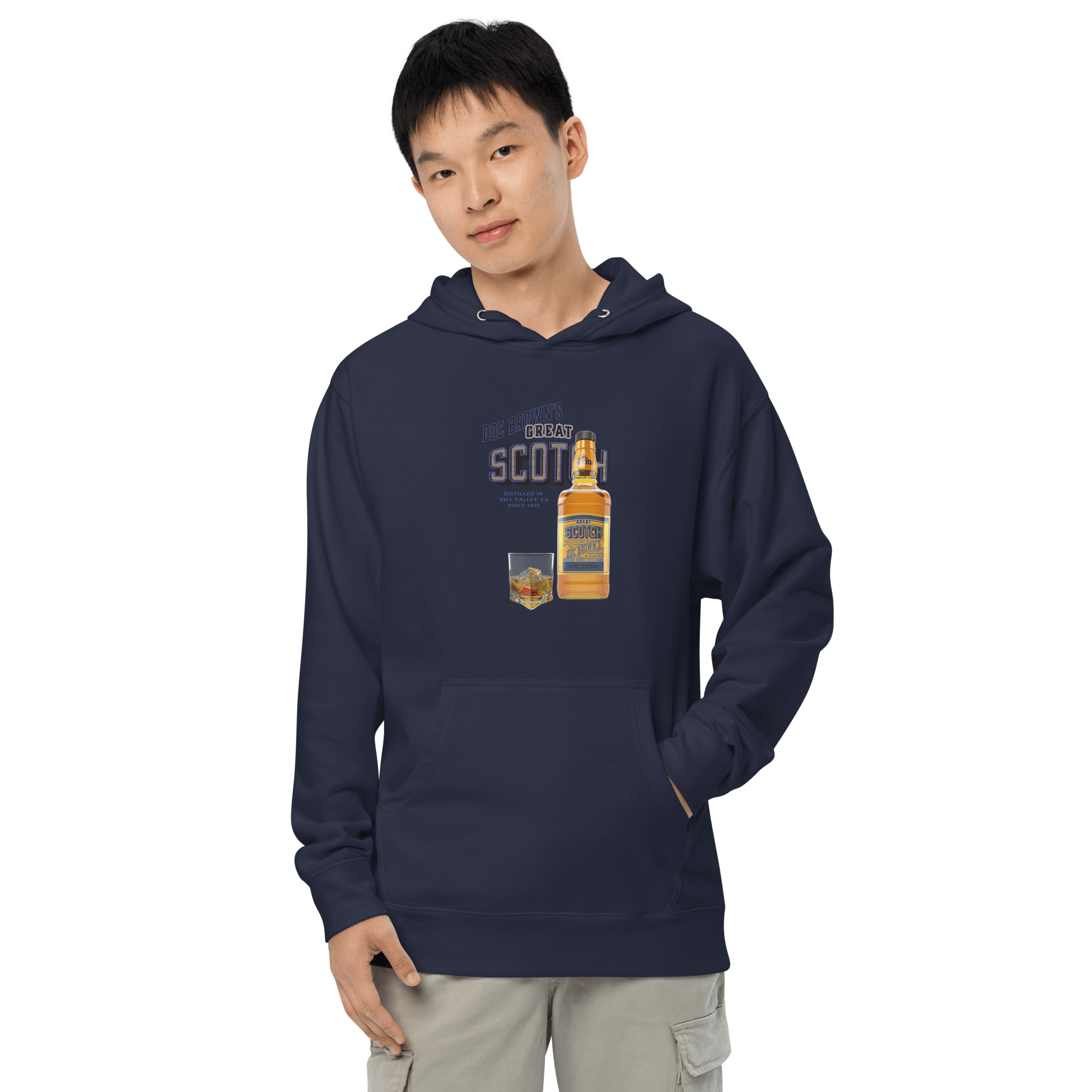 Doc Brown's Great Scotch Unisex midweight hoodie VAWDesigns