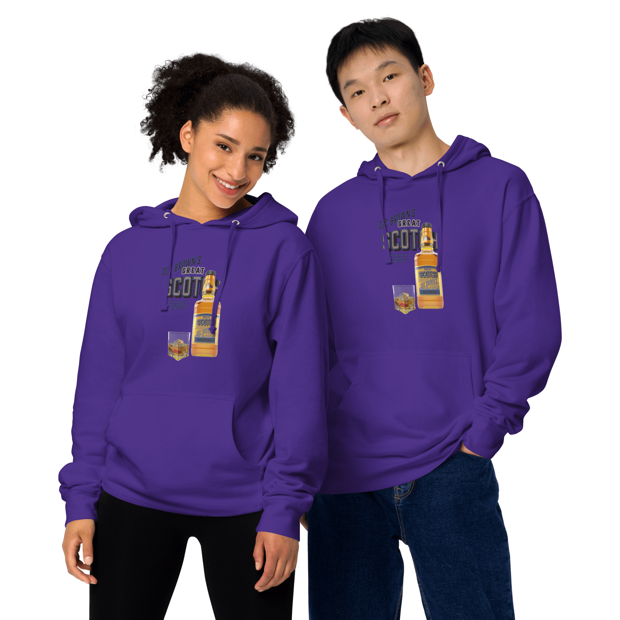 Doc Brown's Great Scotch Unisex midweight hoodie VAWDesigns