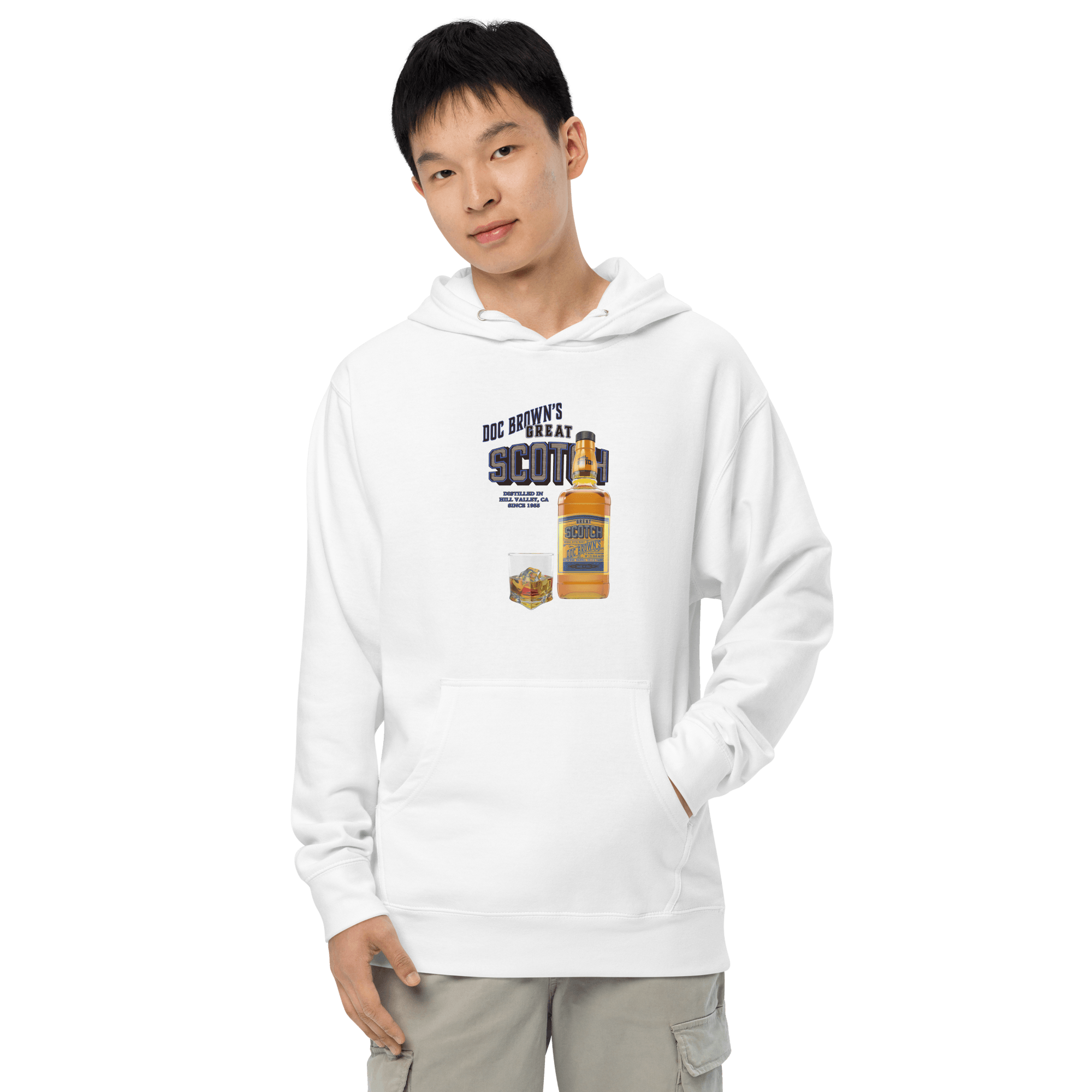 Doc Brown's Great Scotch Unisex midweight hoodie VAWDesigns