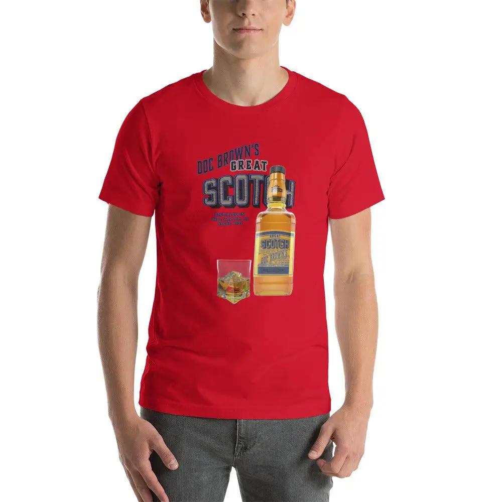 Doc Brown's Great Scotch Unisex t-shirt VAWDesigns