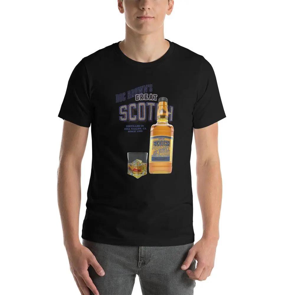 Doc Brown's Great Scotch Unisex t-shirt VAWDesigns