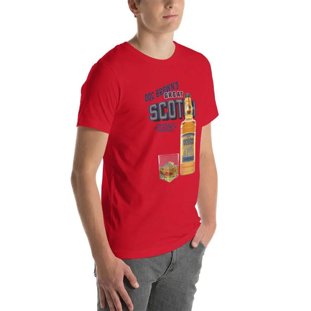 Doc Brown's Great Scotch Unisex t-shirt VAWDesigns