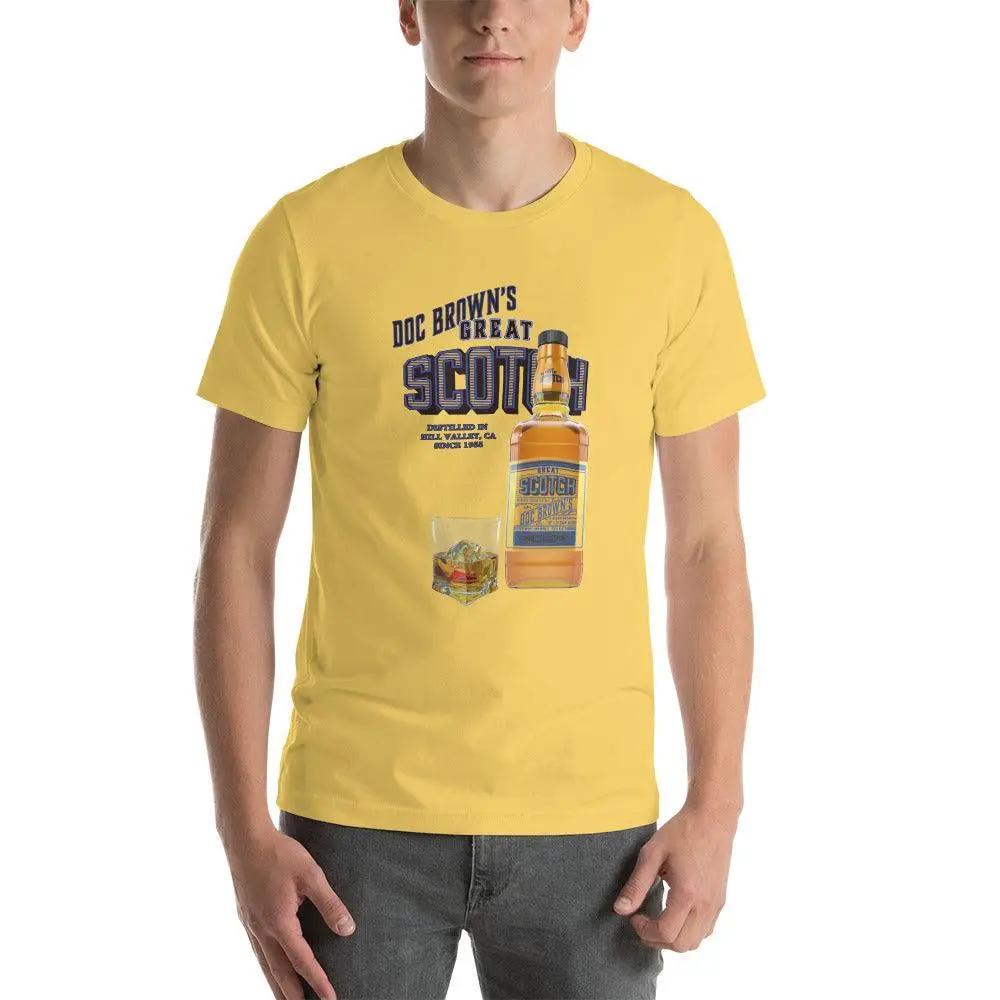 Doc Brown's Great Scotch Unisex t-shirt VAWDesigns