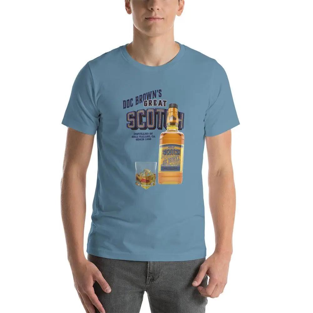 Doc Brown's Great Scotch Unisex t-shirt VAWDesigns