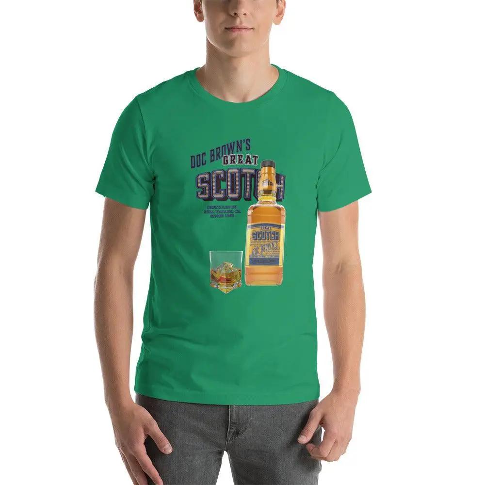 Doc Brown's Great Scotch Unisex t-shirt VAWDesigns
