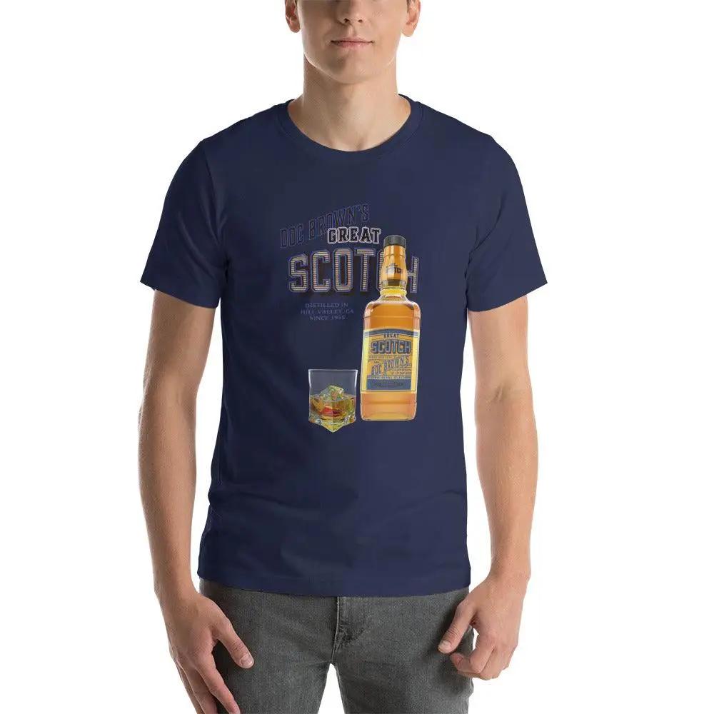 Doc Brown's Great Scotch Unisex t-shirt VAWDesigns