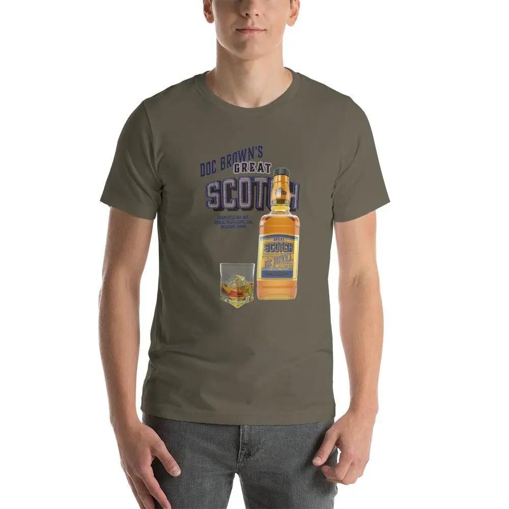 Doc Brown's Great Scotch Unisex t-shirt VAWDesigns