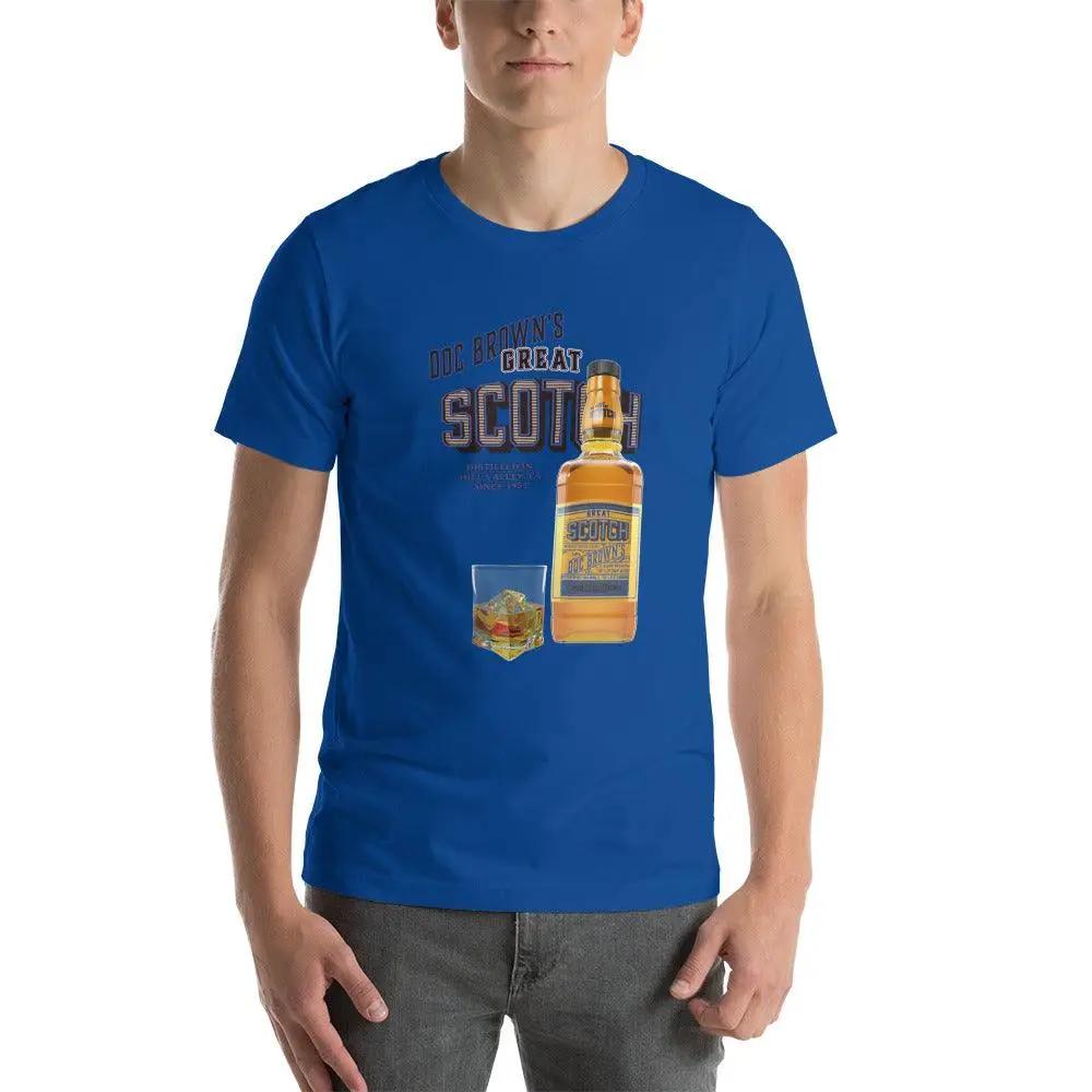 Doc Brown's Great Scotch Unisex t-shirt VAWDesigns