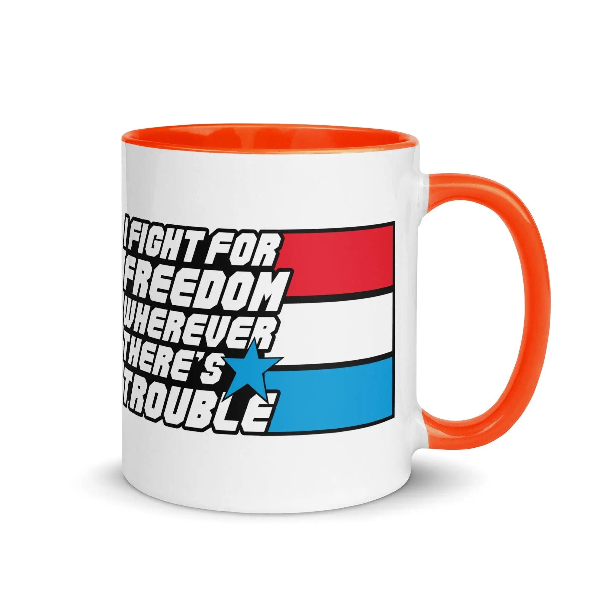Fight For Freedom Mug with Color Inside VAWDesigns