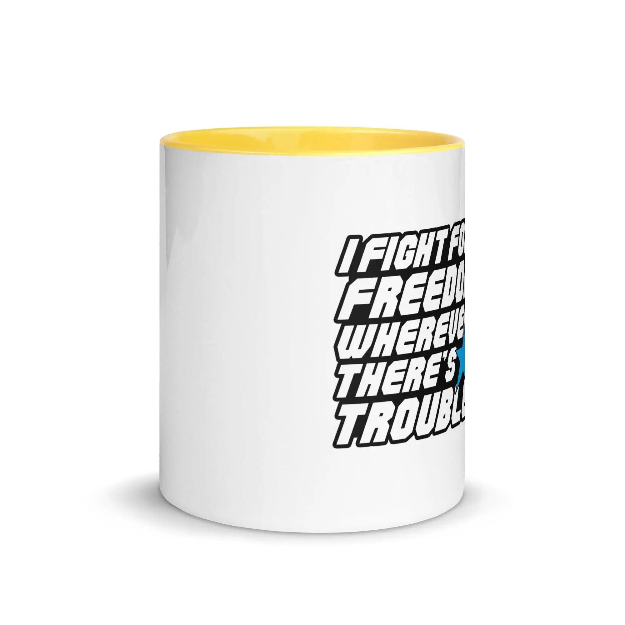 Fight For Freedom Mug with Color Inside VAWDesigns