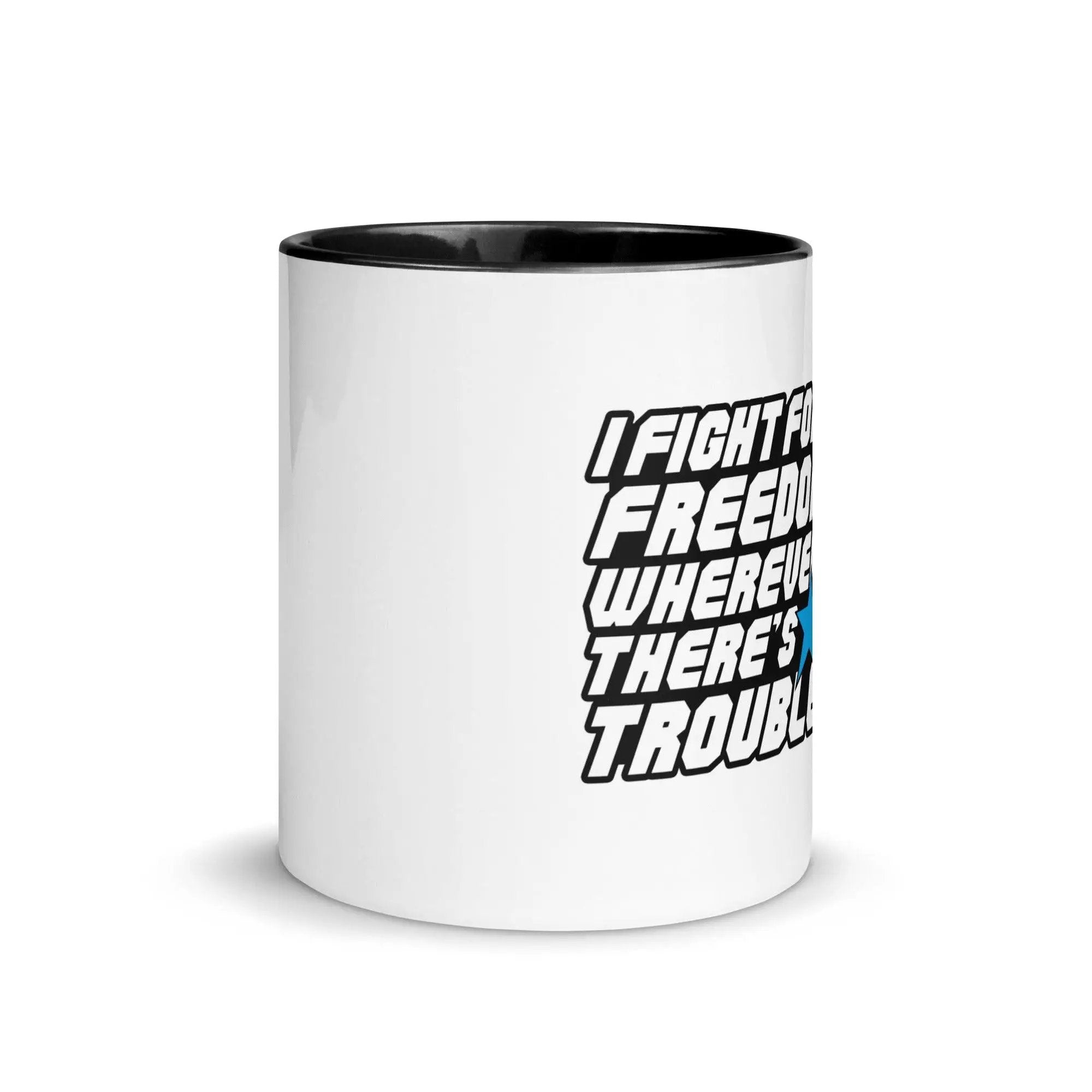 Fight For Freedom Mug with Color Inside VAWDesigns