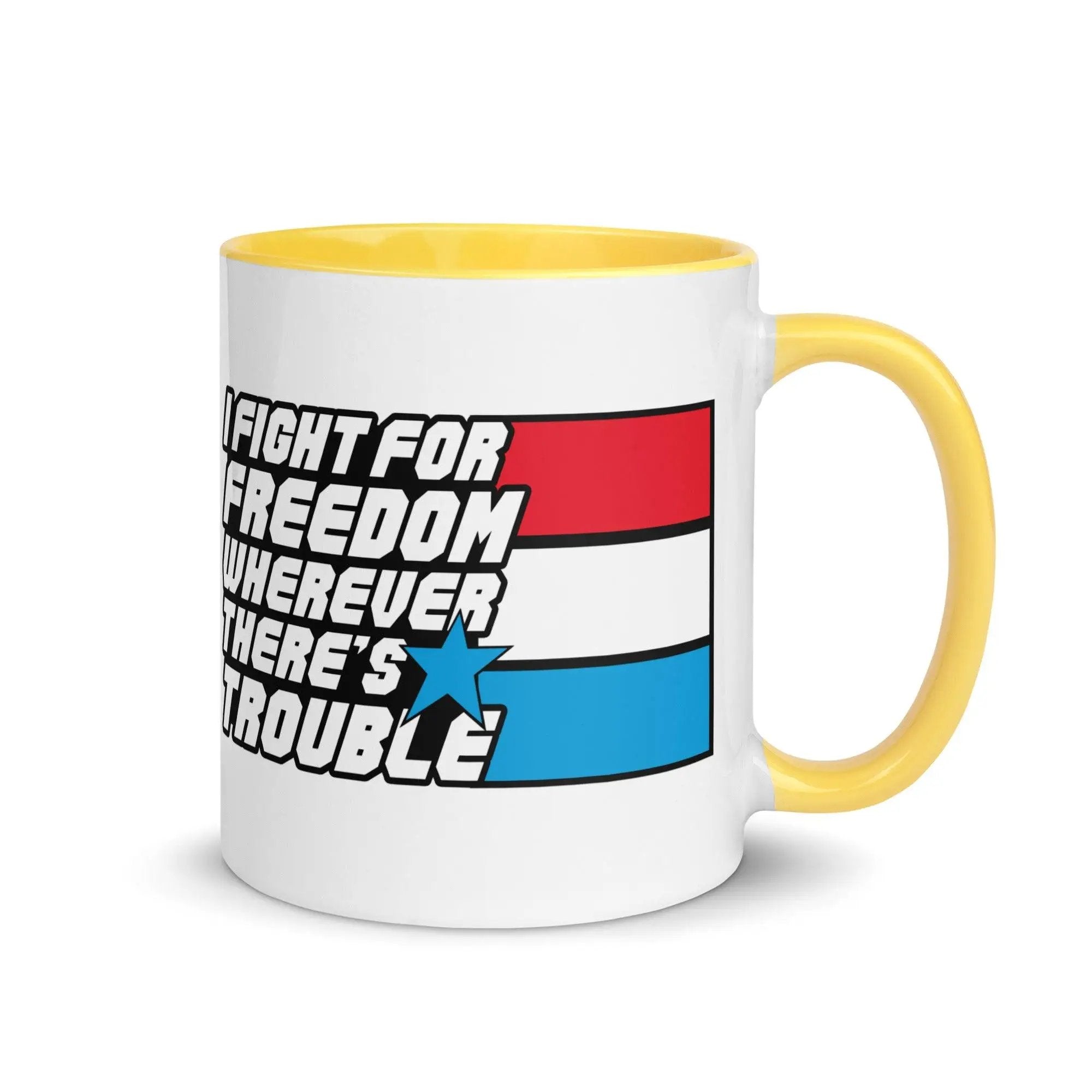 Fight For Freedom Mug with Color Inside VAWDesigns