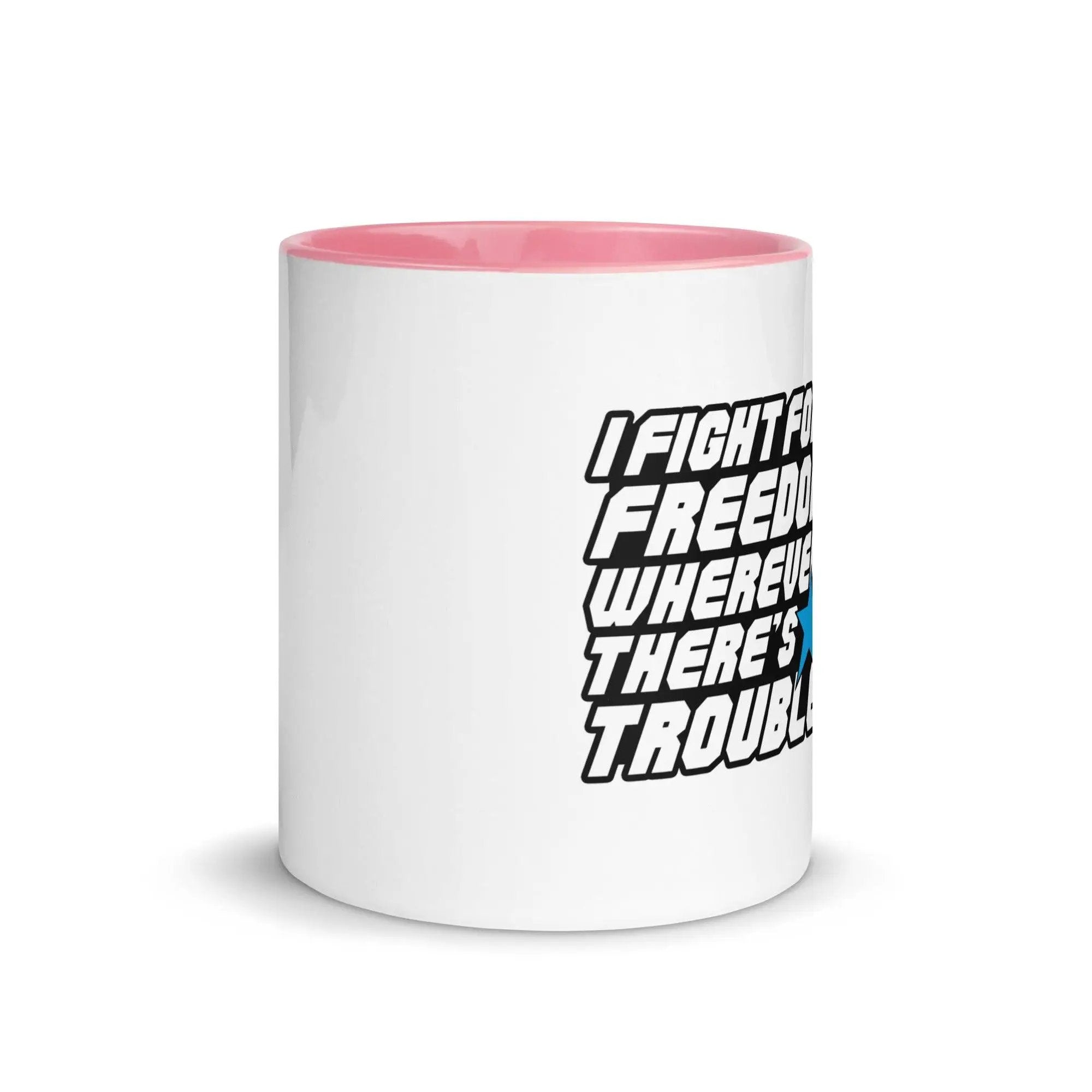 Fight For Freedom Mug with Color Inside VAWDesigns