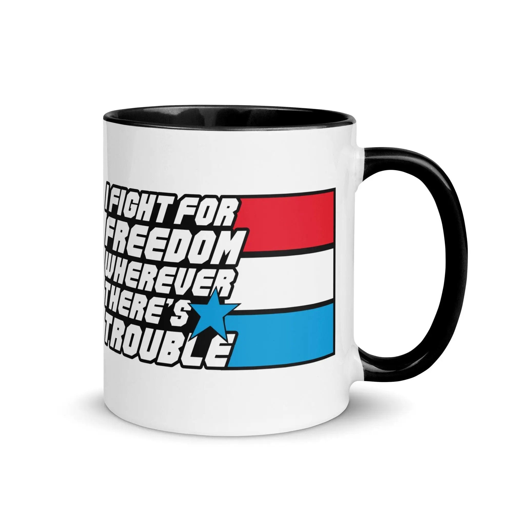 Fight For Freedom Mug with Color Inside VAWDesigns