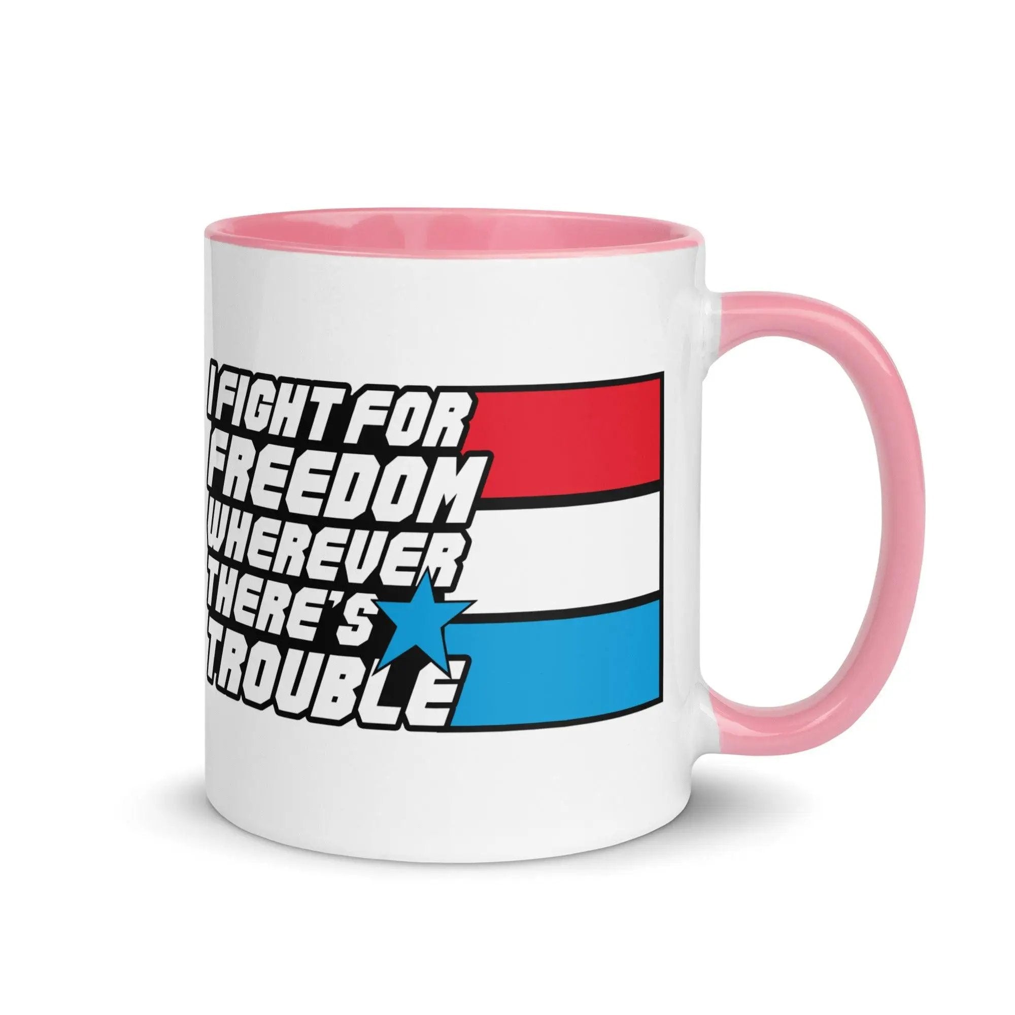 Fight For Freedom Mug with Color Inside VAWDesigns