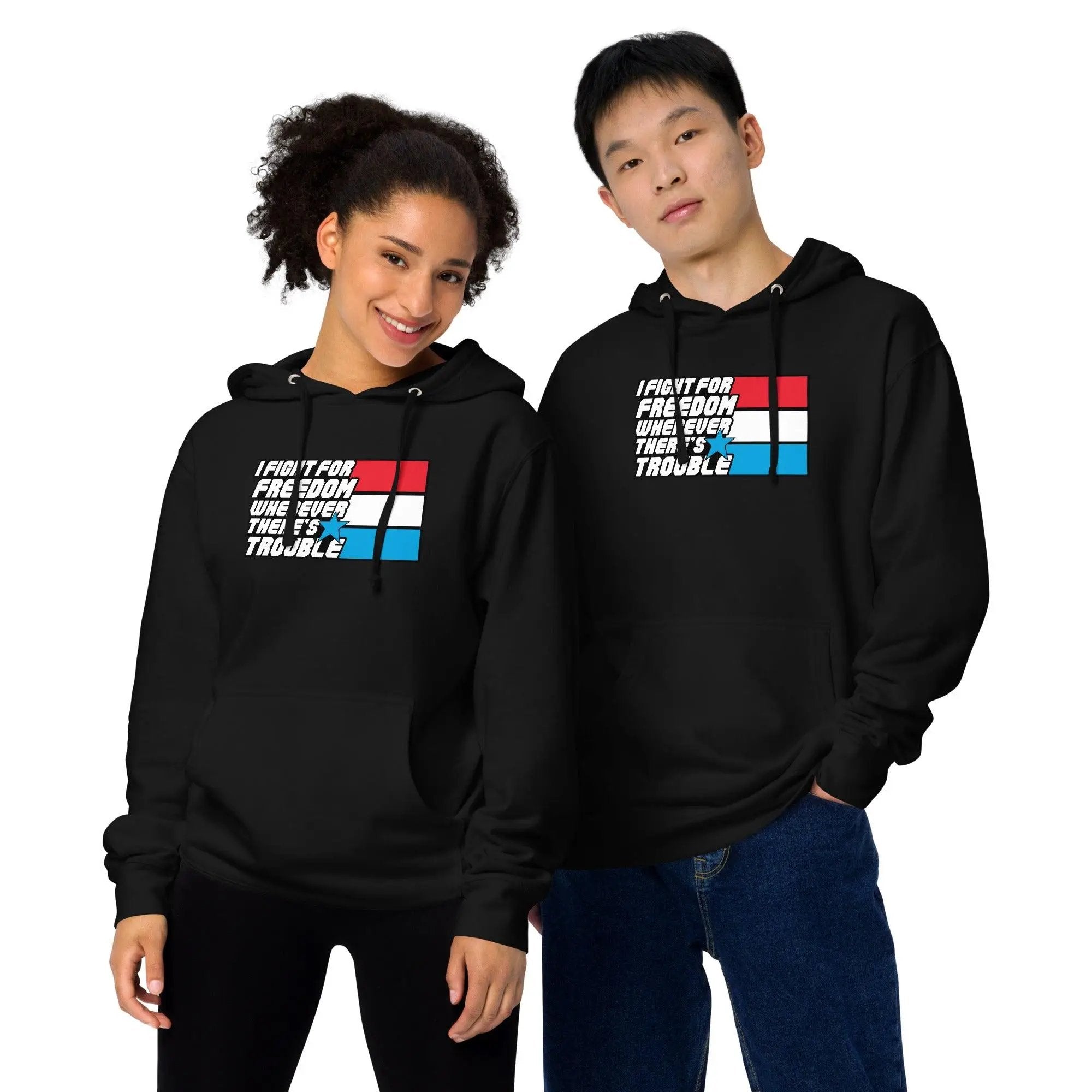 Fight For Freedom Unisex midweight hoodie VAWDesigns