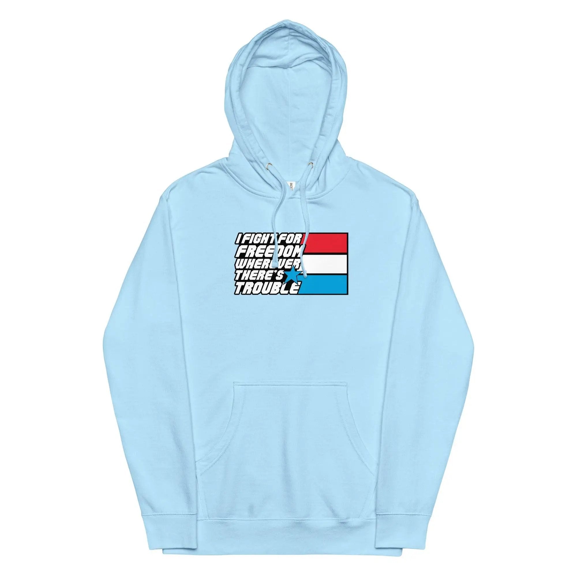 Fight For Freedom Unisex midweight hoodie VAWDesigns