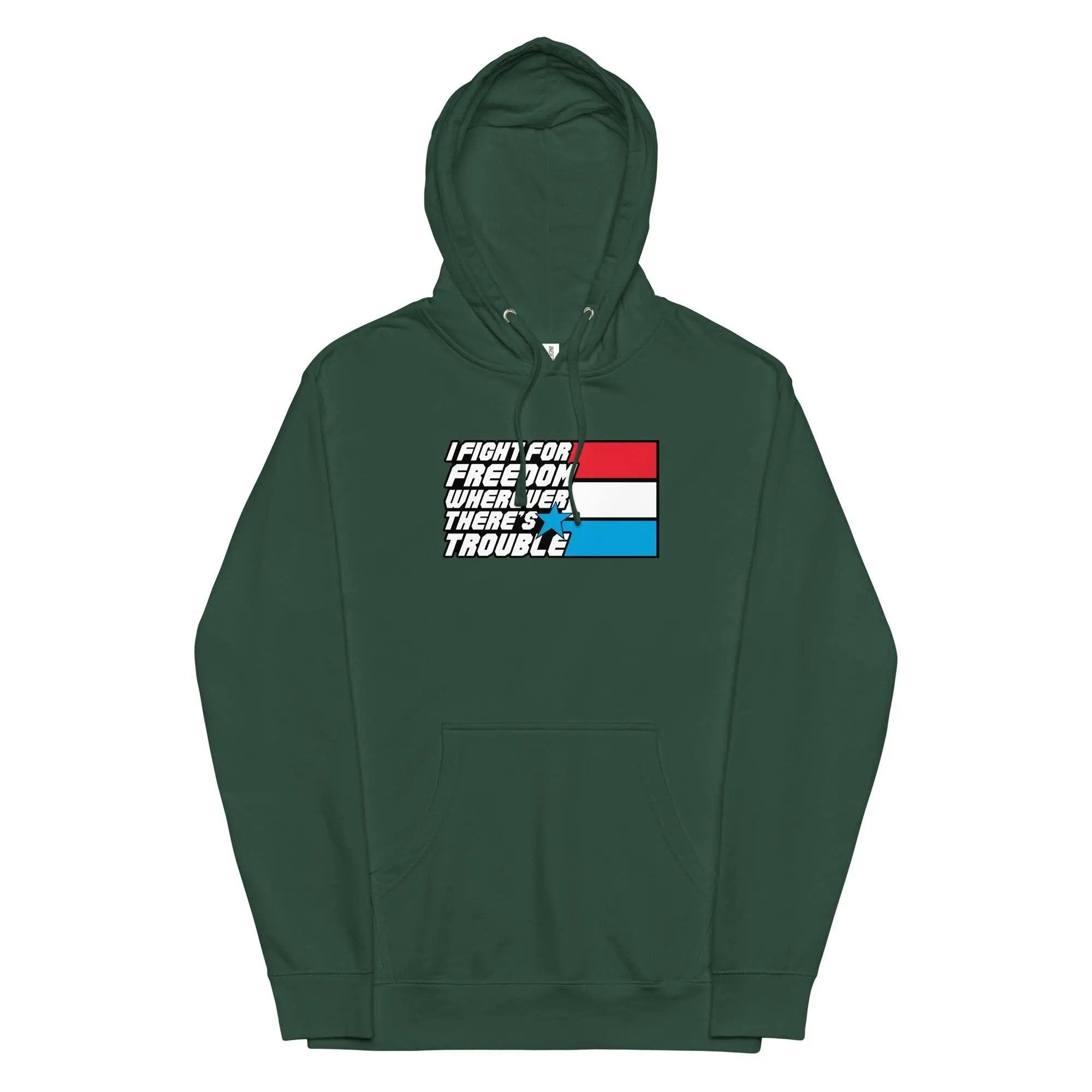Fight For Freedom Unisex midweight hoodie VAWDesigns