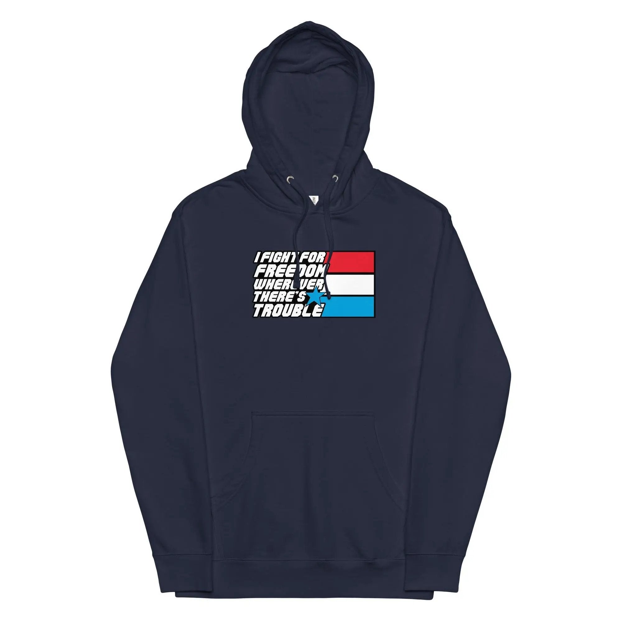 Fight For Freedom Unisex midweight hoodie VAWDesigns