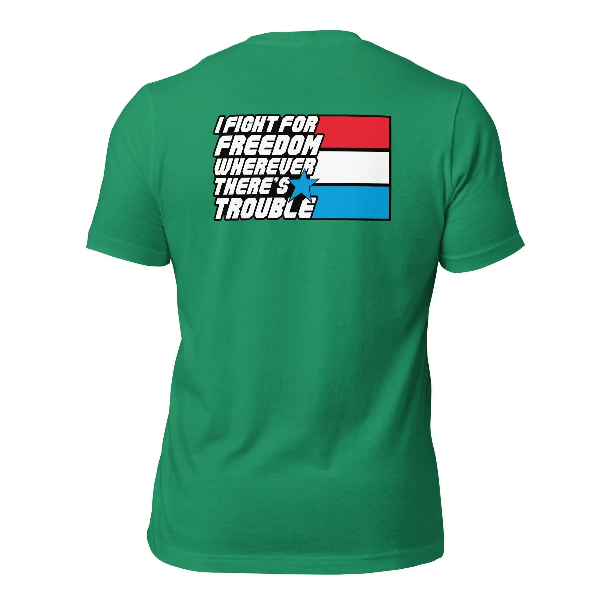 Fight For Freedom Unisex t-shirt (BACK) VAWDesigns