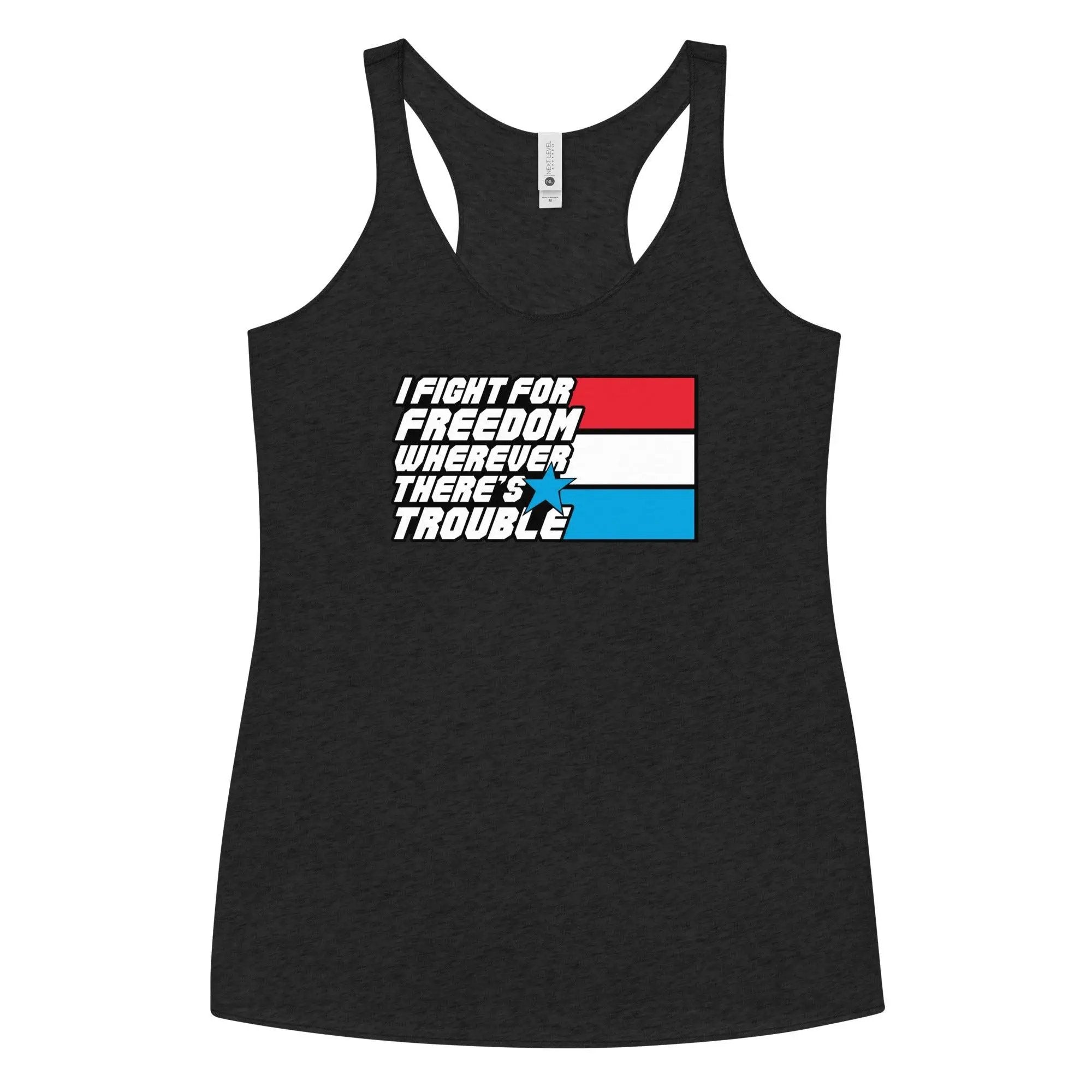 Fight For Freedom Women's Racerback Tank VAWDesigns