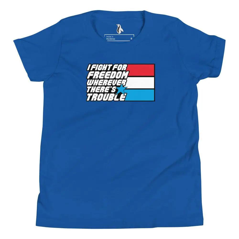 Fight For Freedom Youth Short Sleeve T-Shirt VAWDesigns
