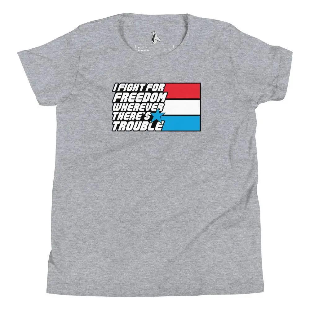 Fight For Freedom Youth Short Sleeve T-Shirt VAWDesigns