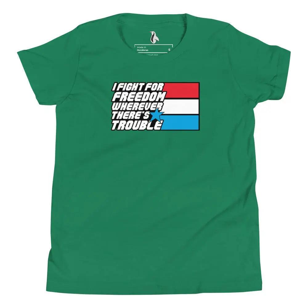 Fight For Freedom Youth Short Sleeve T-Shirt VAWDesigns