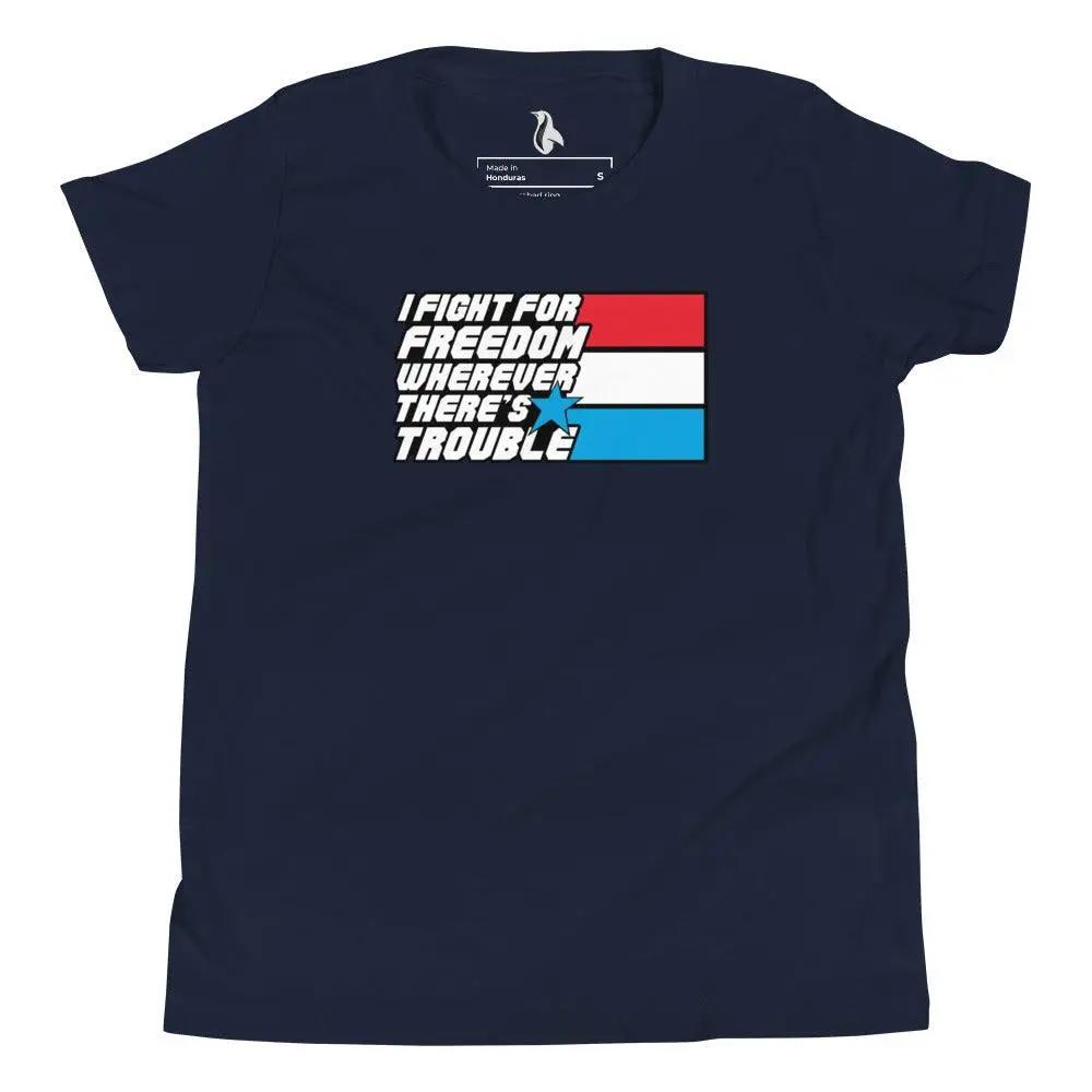 Fight For Freedom Youth Short Sleeve T-Shirt VAWDesigns