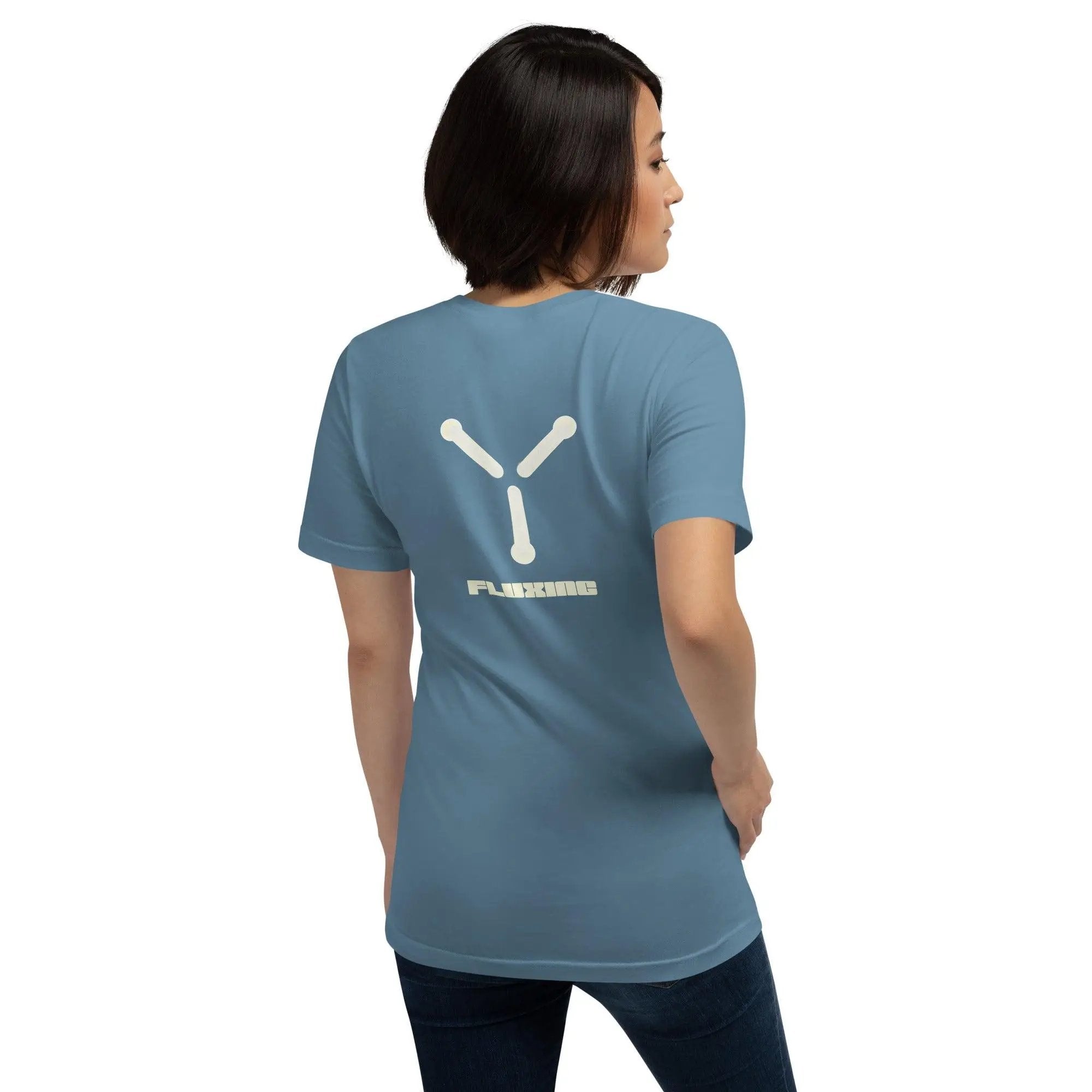 Fluxing Unisex t-shirt (BACK) VAWDesigns