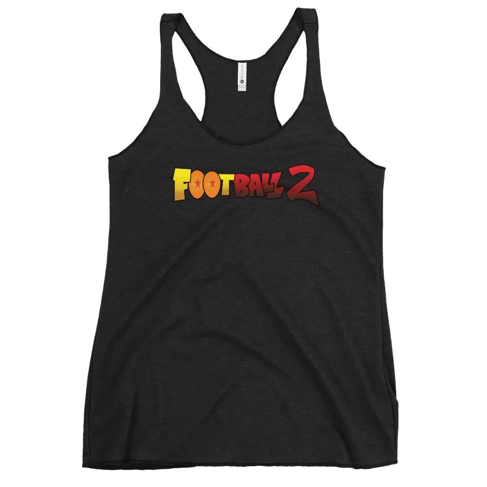 Football 2 Women's Racerback Tank VAWDesigns