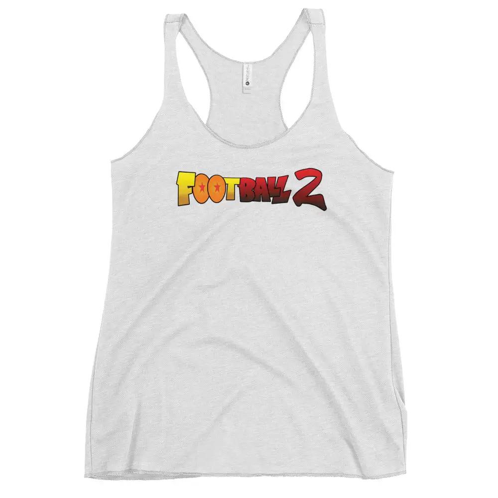 Football 2 Women's Racerback Tank VAWDesigns