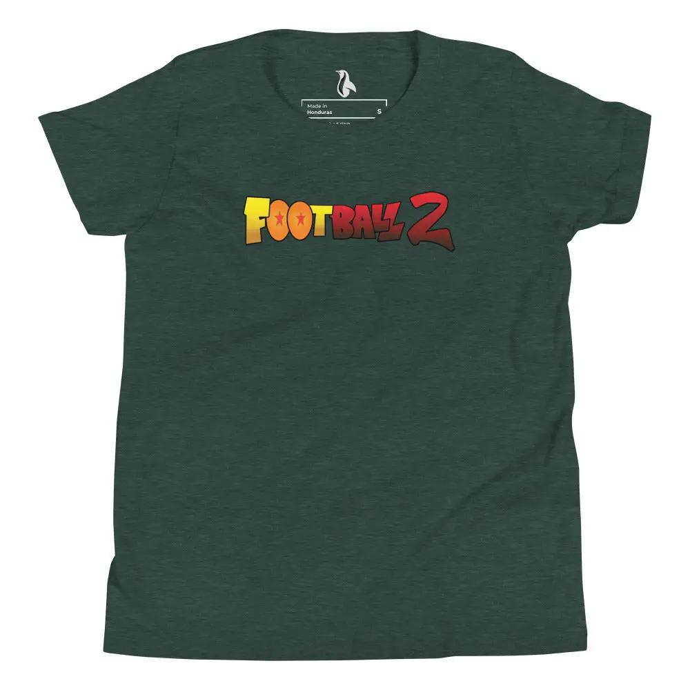 Football 2 Youth Short Sleeve T-Shirt VAWDesigns