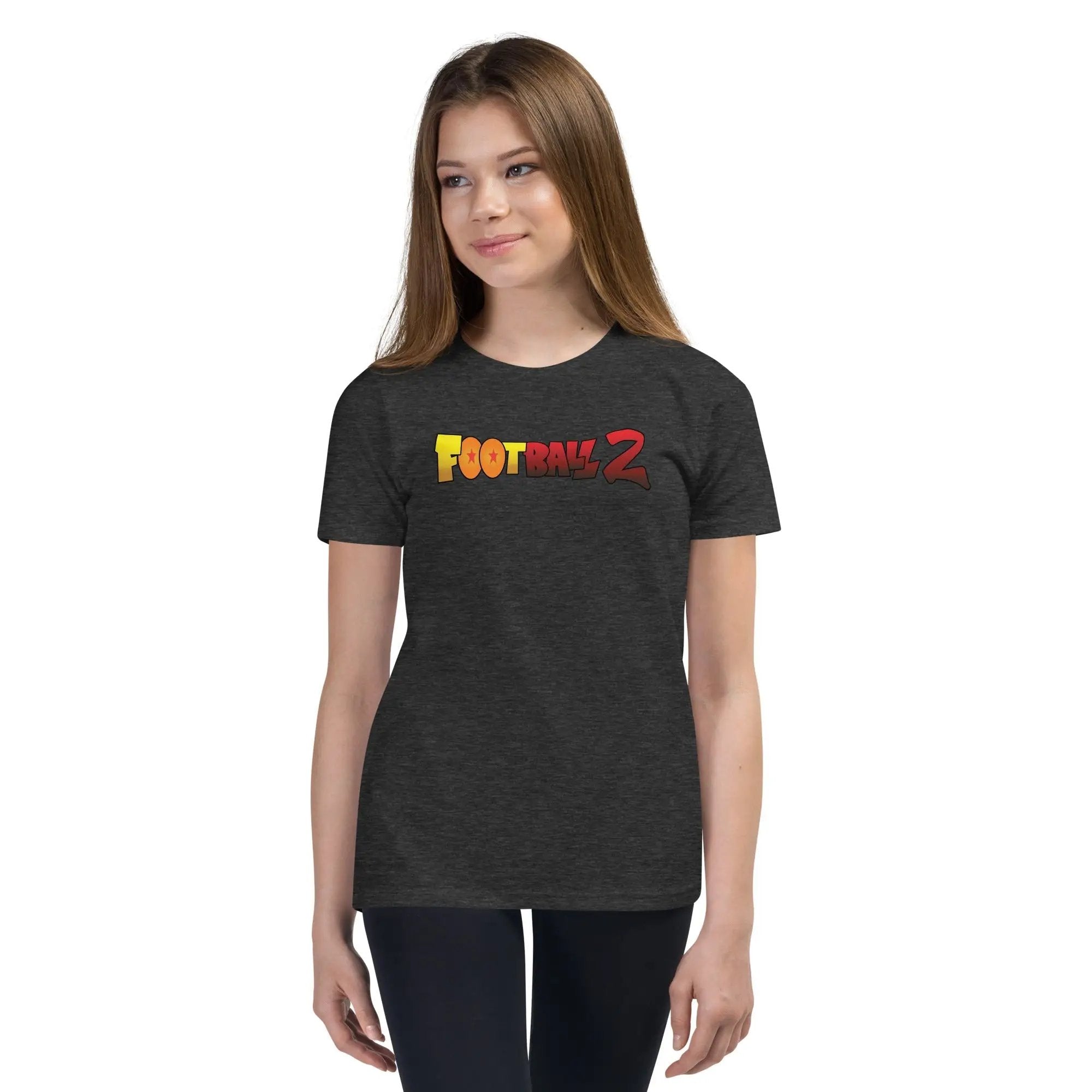Football 2 Youth Short Sleeve T-Shirt VAWDesigns