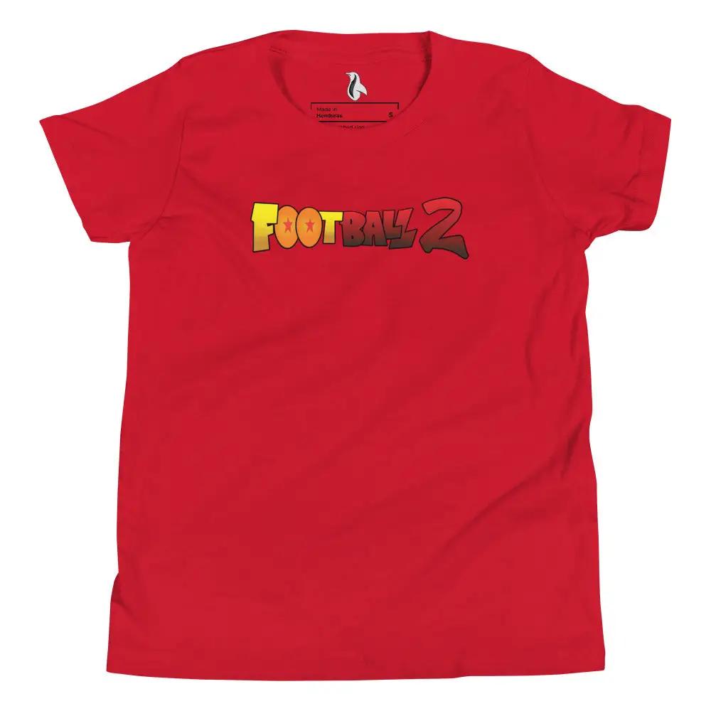 Football 2 Youth Short Sleeve T-Shirt VAWDesigns