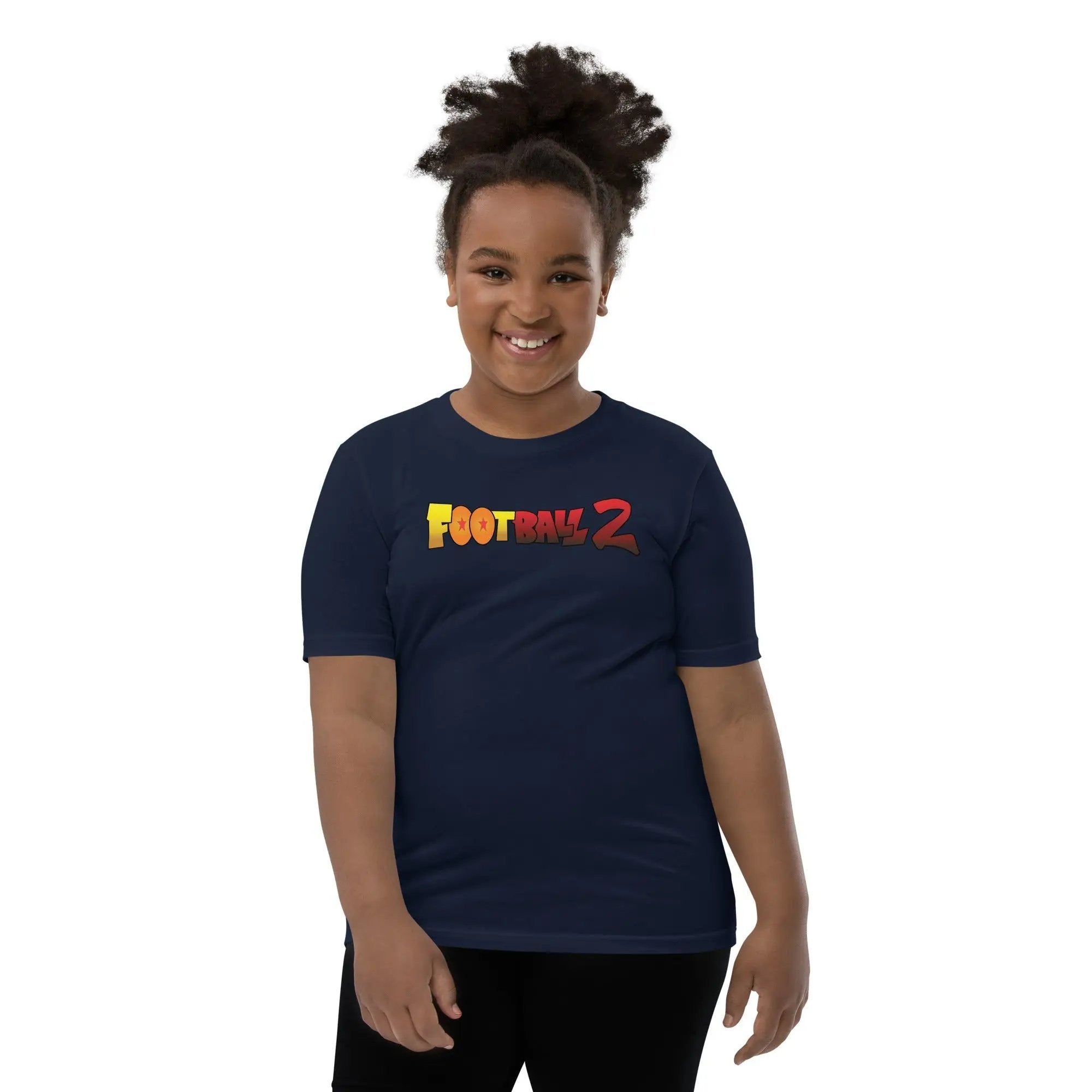Football 2 Youth Short Sleeve T-Shirt VAWDesigns