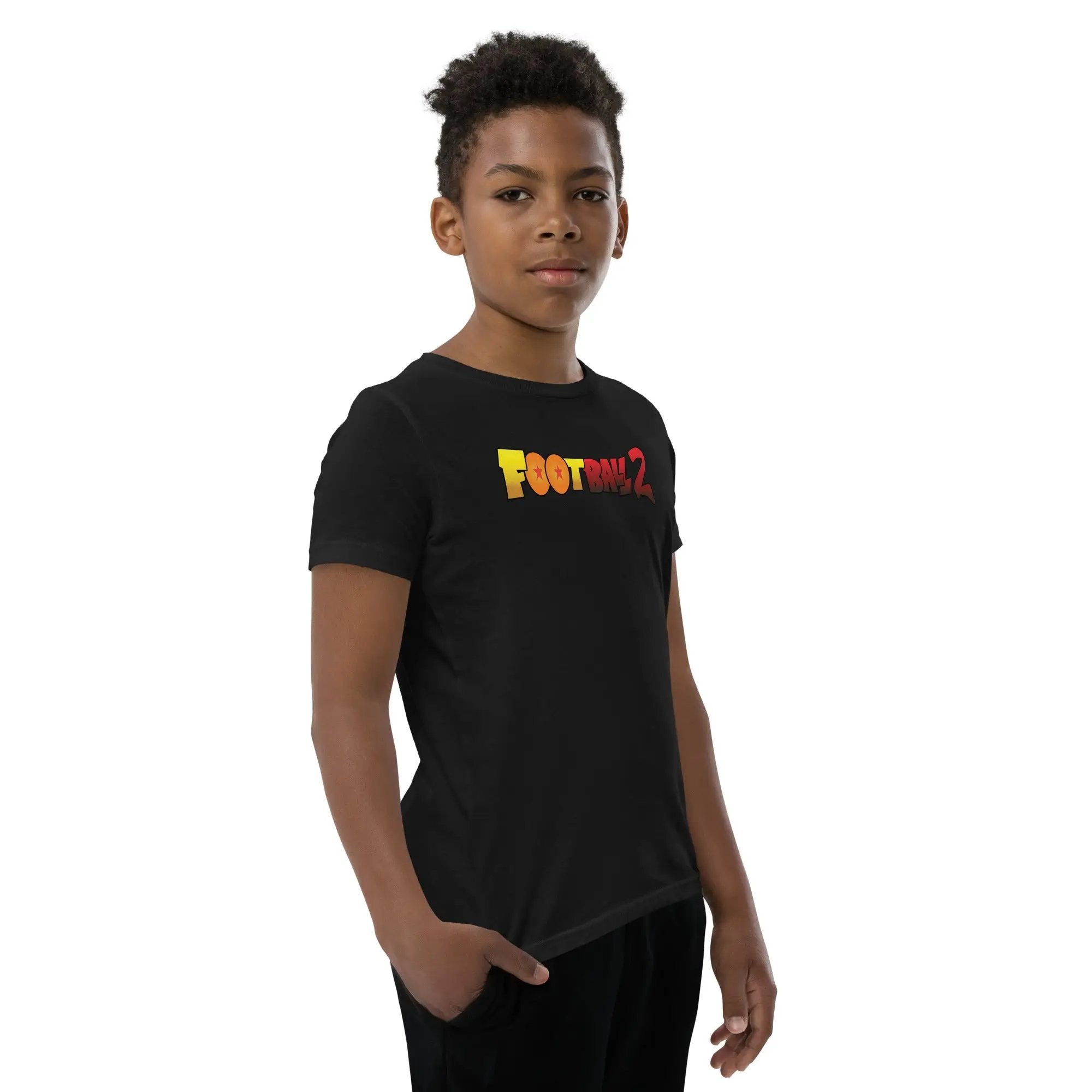 Football 2 Youth Short Sleeve T-Shirt VAWDesigns