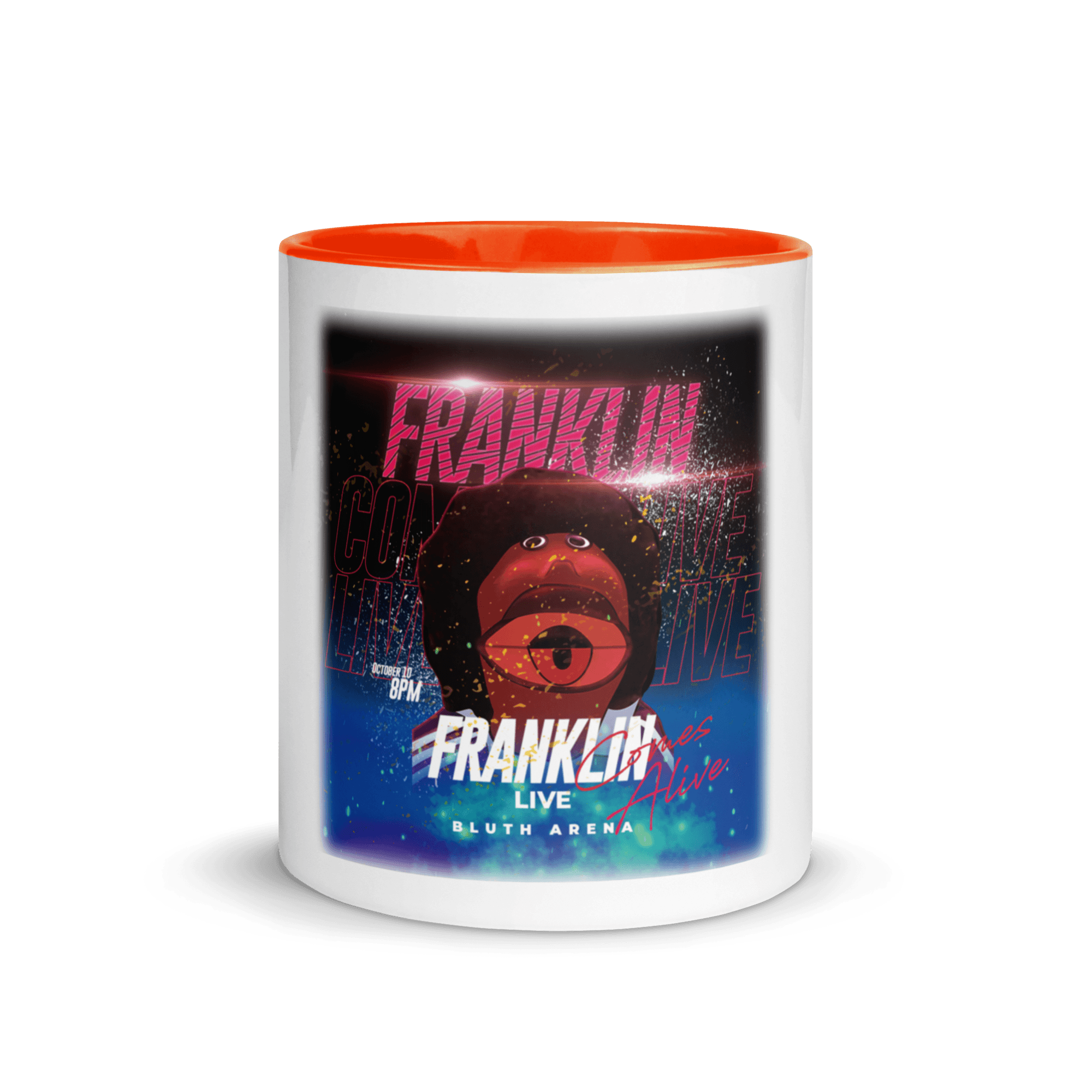 Franklin Comes Alive Live Mug with Color Inside VAWDesigns