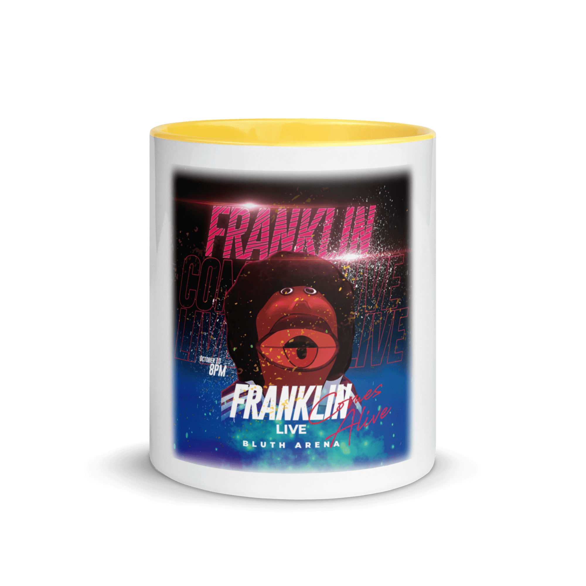 Franklin Comes Alive Live Mug with Color Inside VAWDesigns