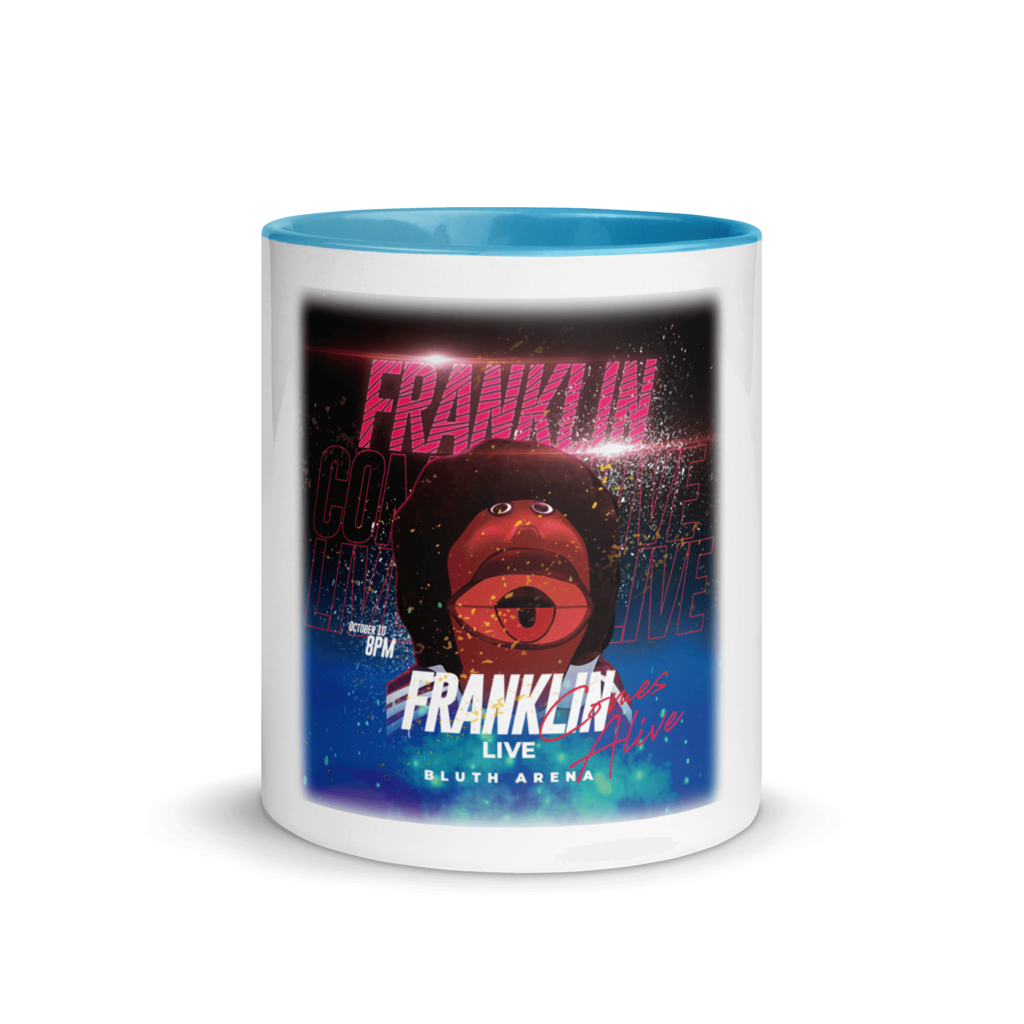 Franklin Comes Alive Live Mug with Color Inside VAWDesigns