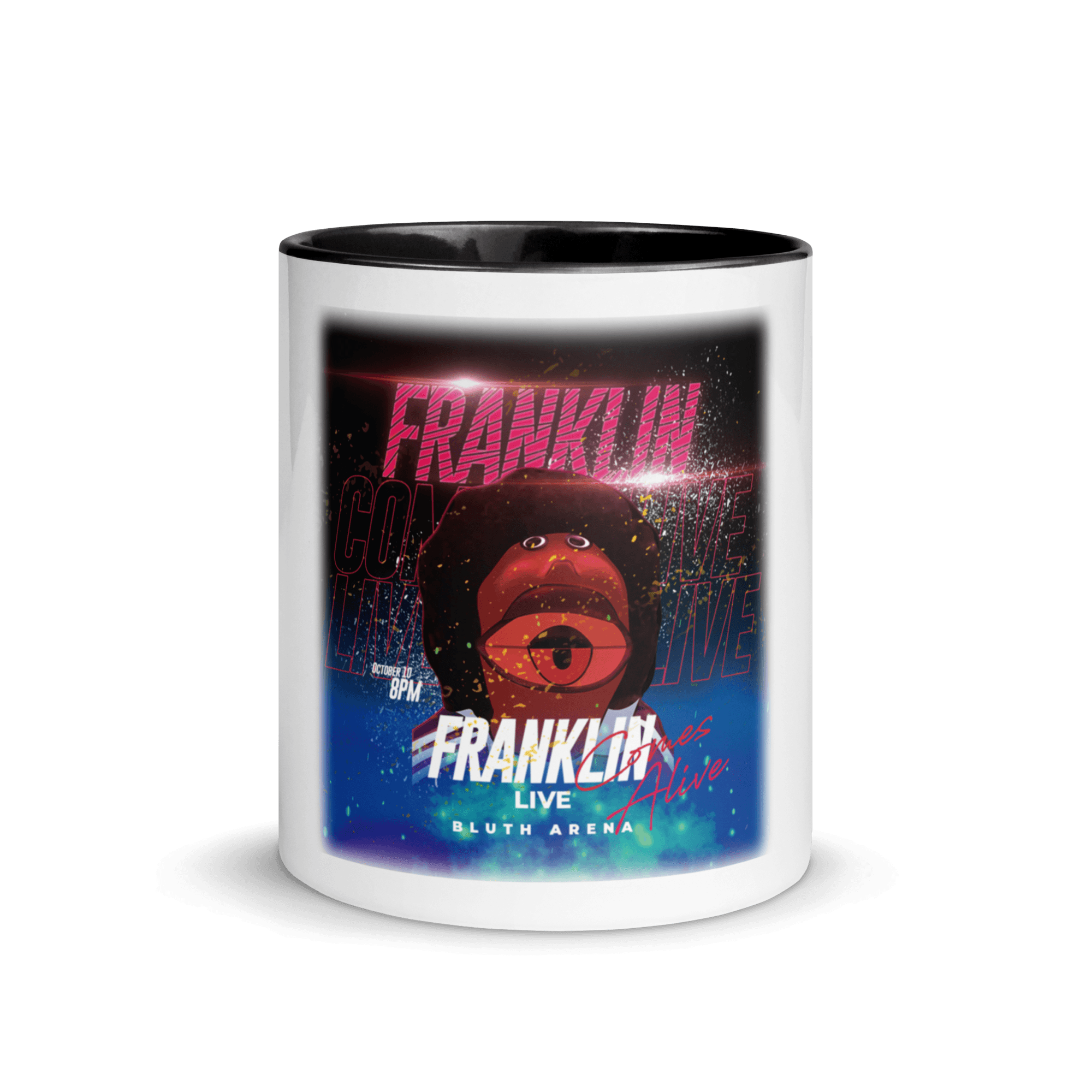 Franklin Comes Alive Live Mug with Color Inside VAWDesigns