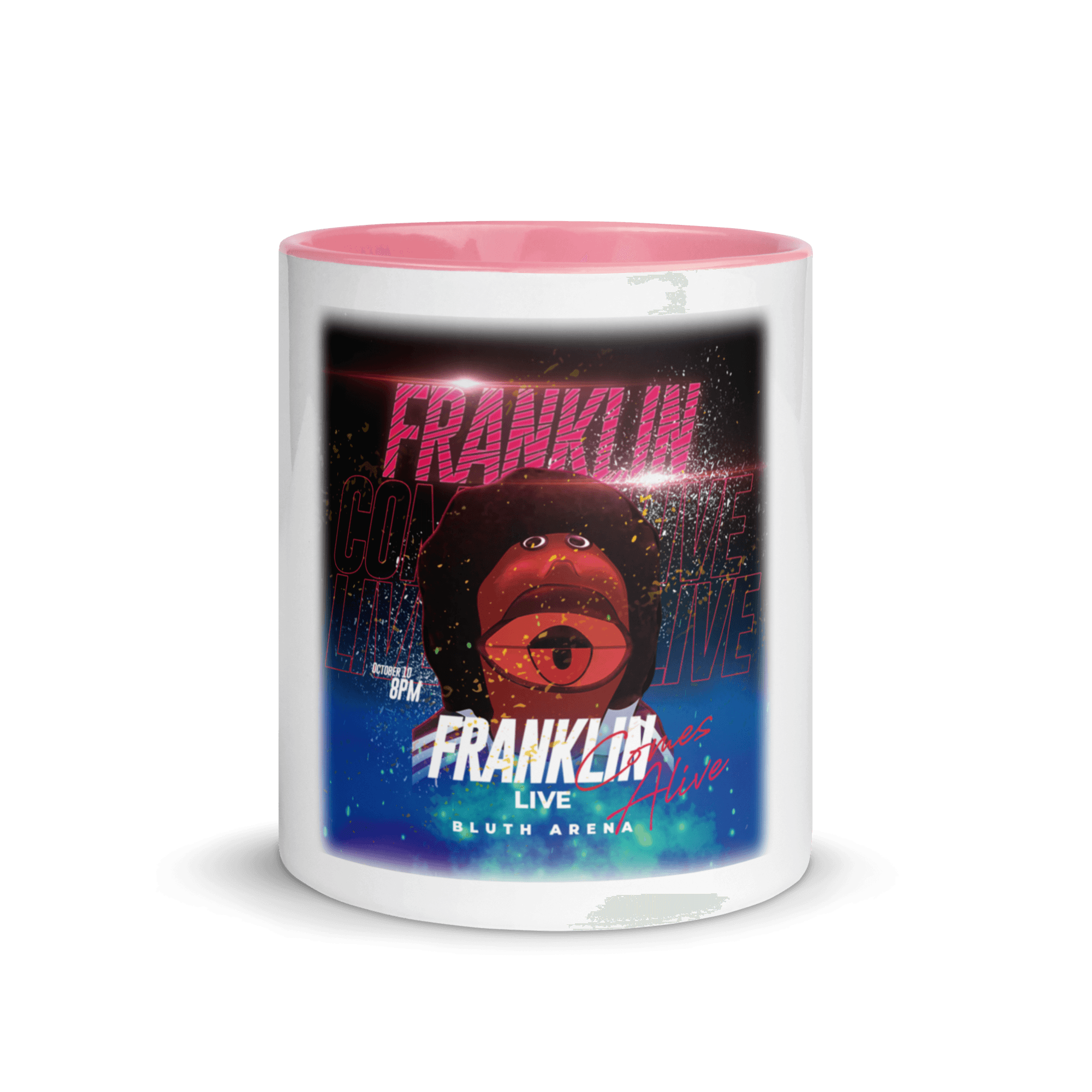 Franklin Comes Alive Live Mug with Color Inside VAWDesigns