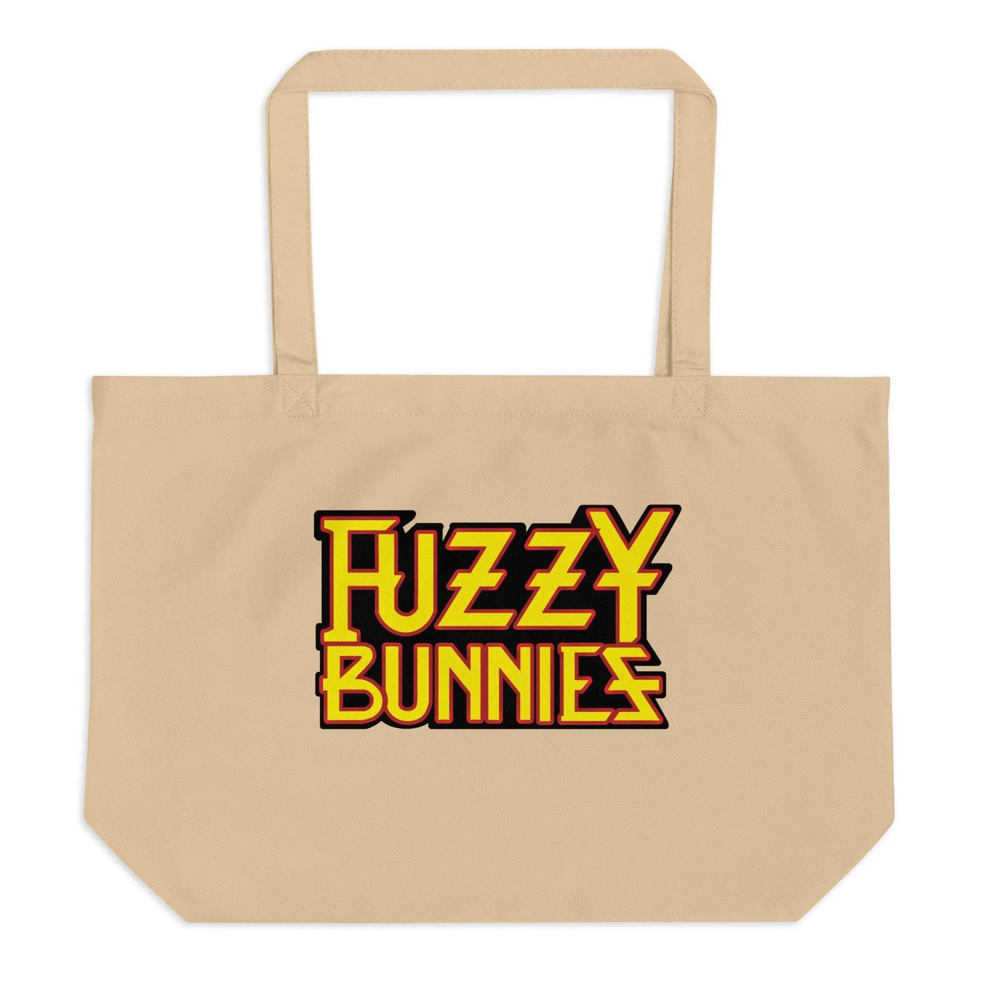 Fuzzy Bunnies Large organic tote bag VAWDesigns