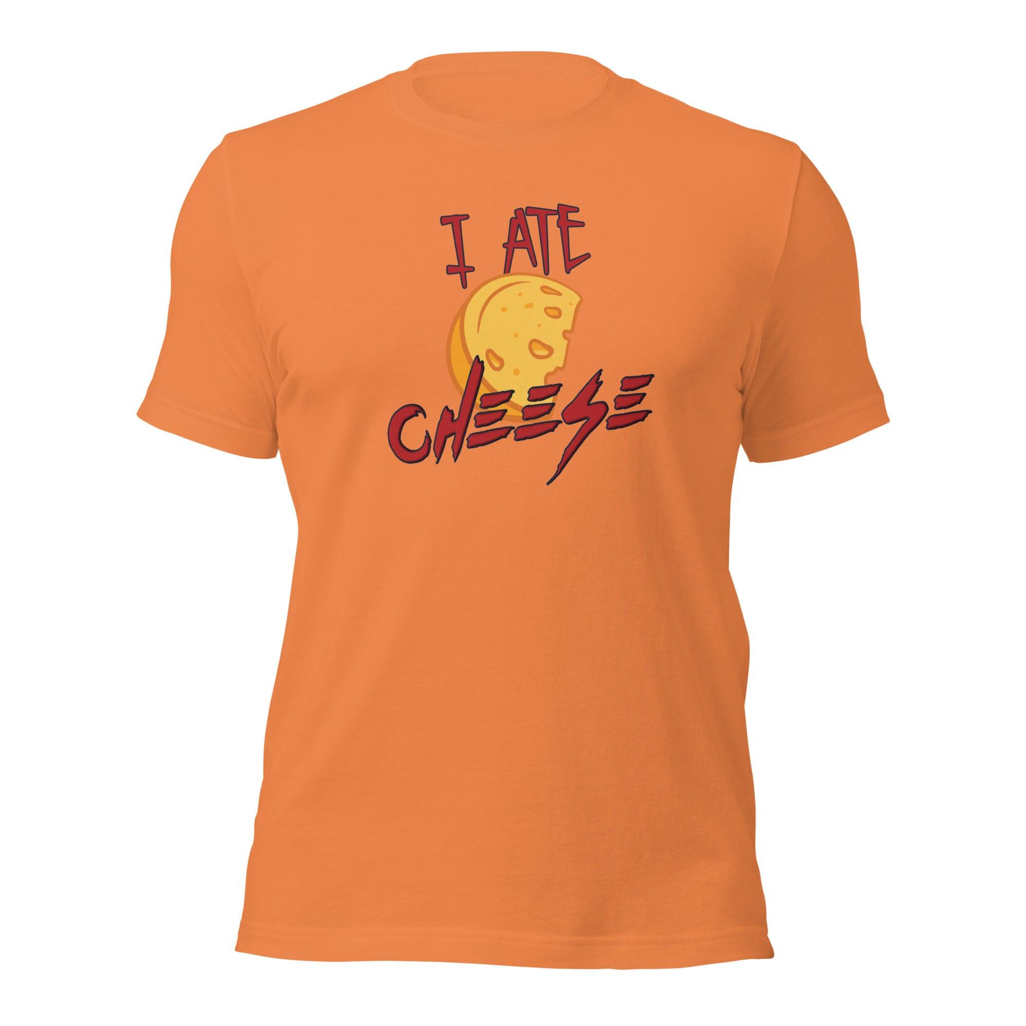 I Ate Cheese! Unisex t-shirt VAWDesigns