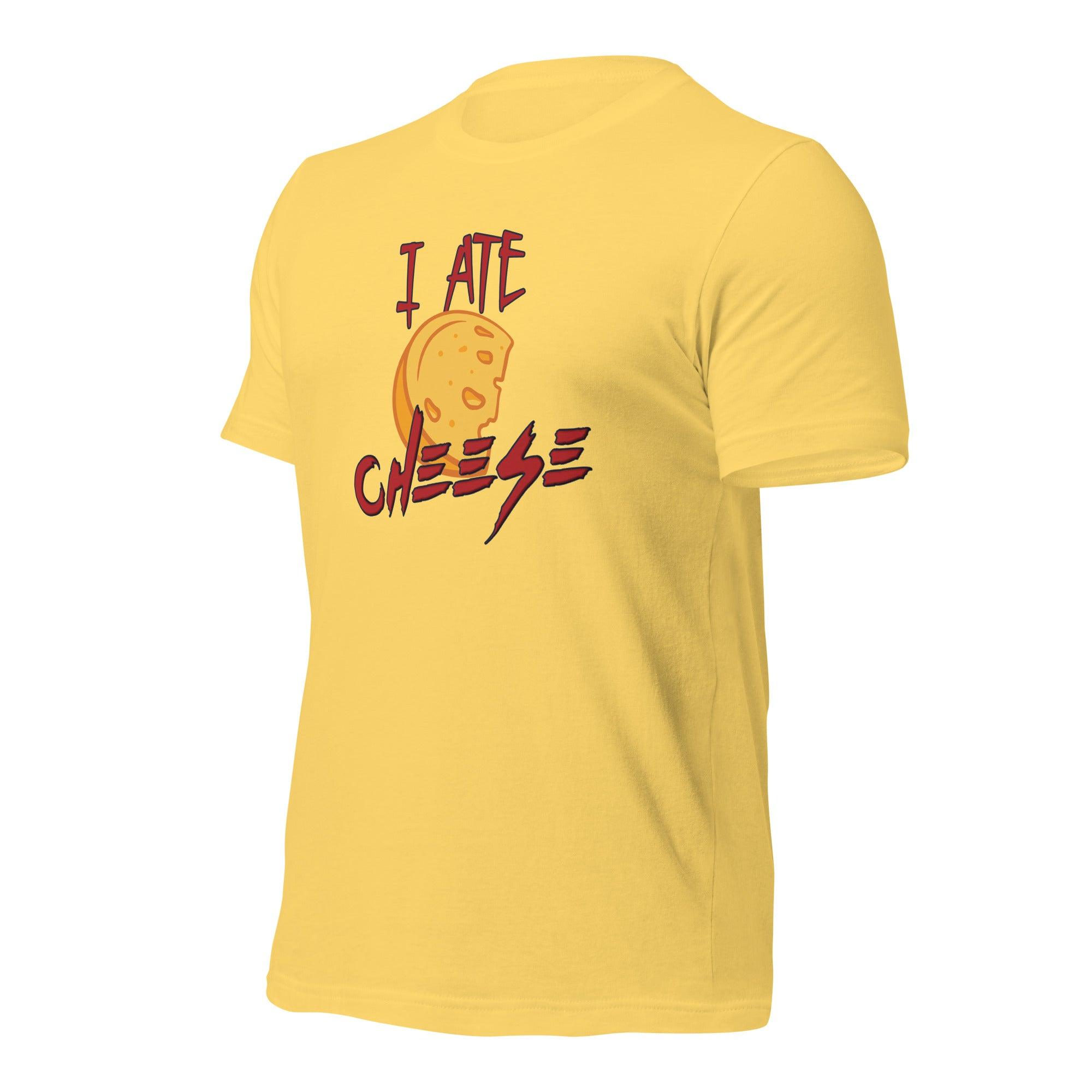 I Ate Cheese! Unisex t-shirt VAWDesigns
