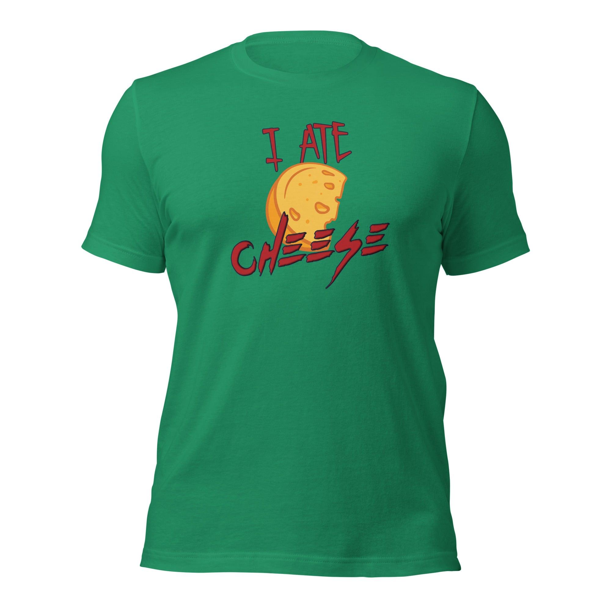 I Ate Cheese! Unisex t-shirt VAWDesigns