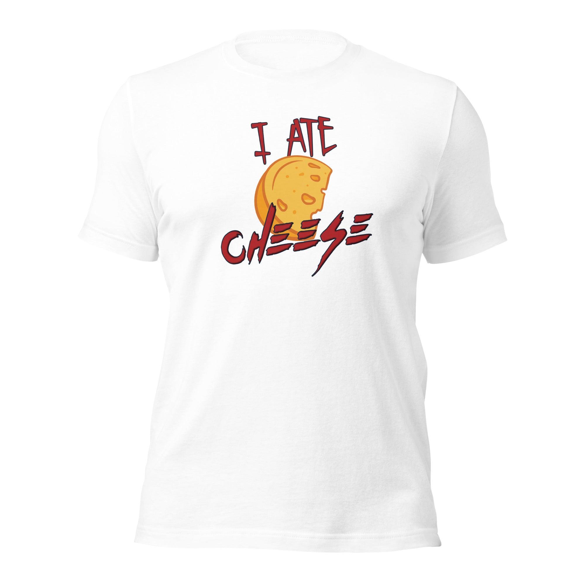 I Ate Cheese! Unisex t-shirt VAWDesigns