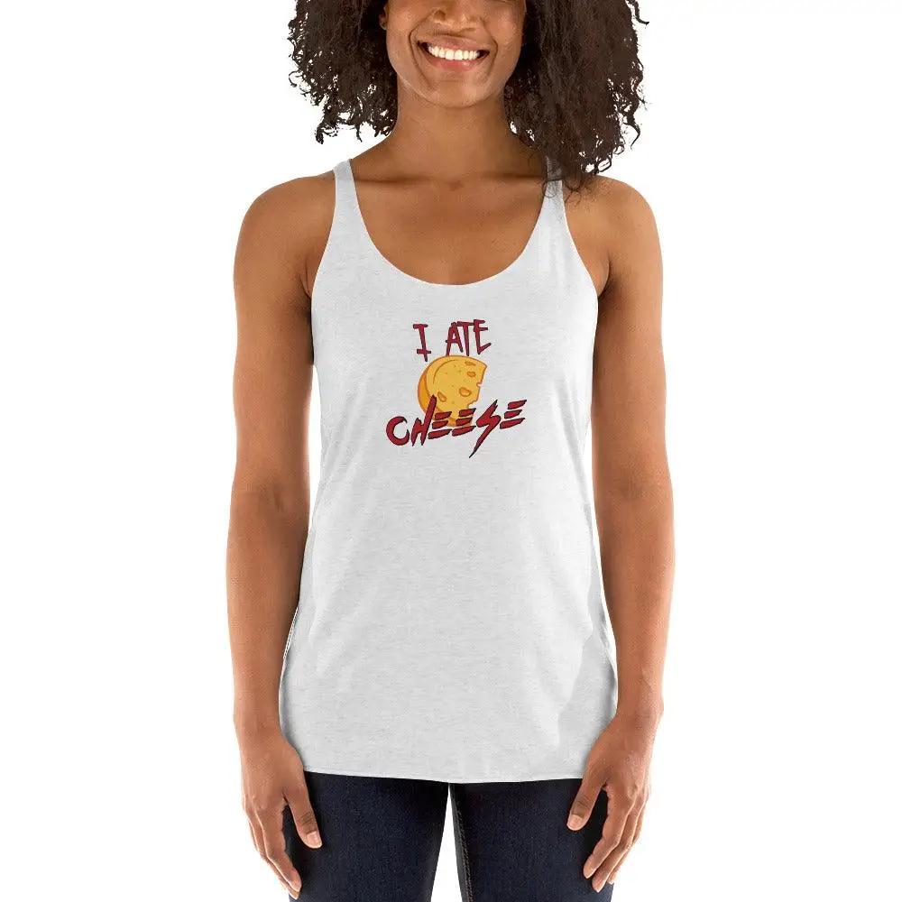 I Ate Cheese Women's Racerback Tank VAWDesigns