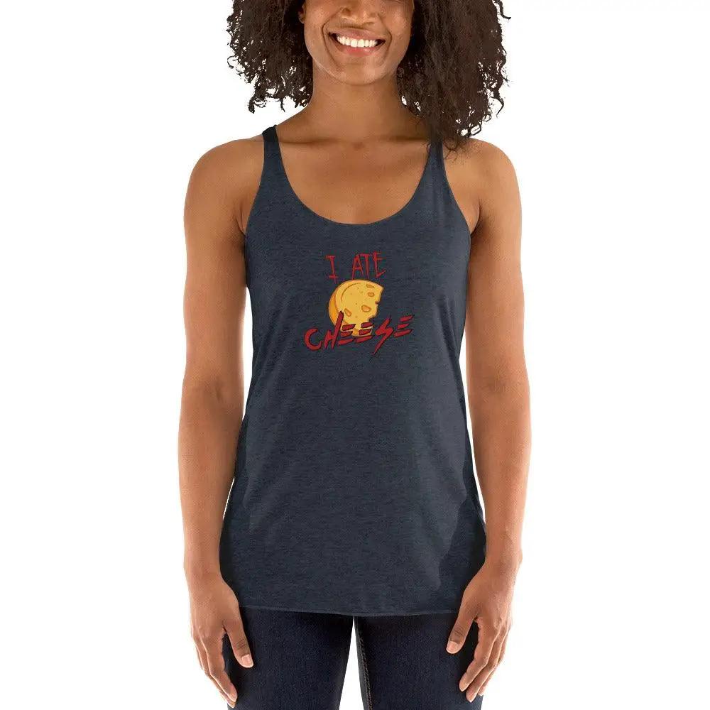 I Ate Cheese Women's Racerback Tank VAWDesigns