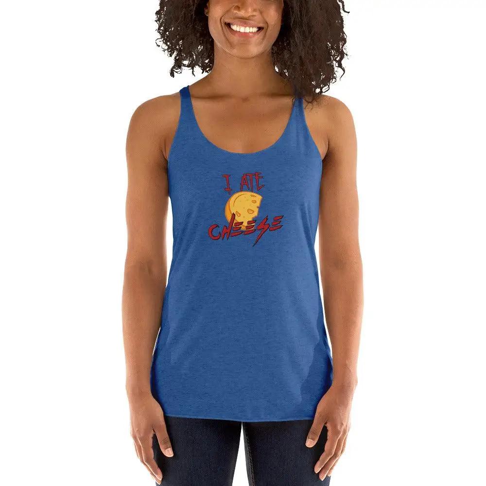 I Ate Cheese Women's Racerback Tank VAWDesigns